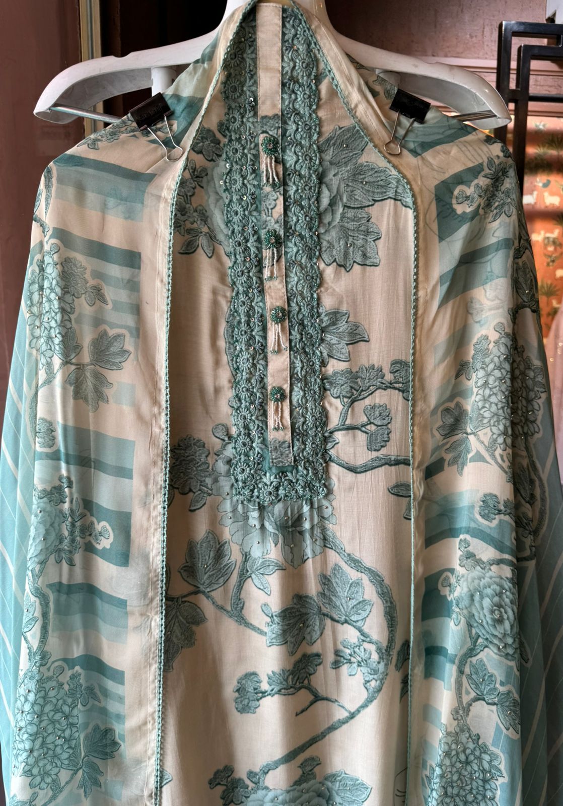 Pure Muslin Digital printed Shirt