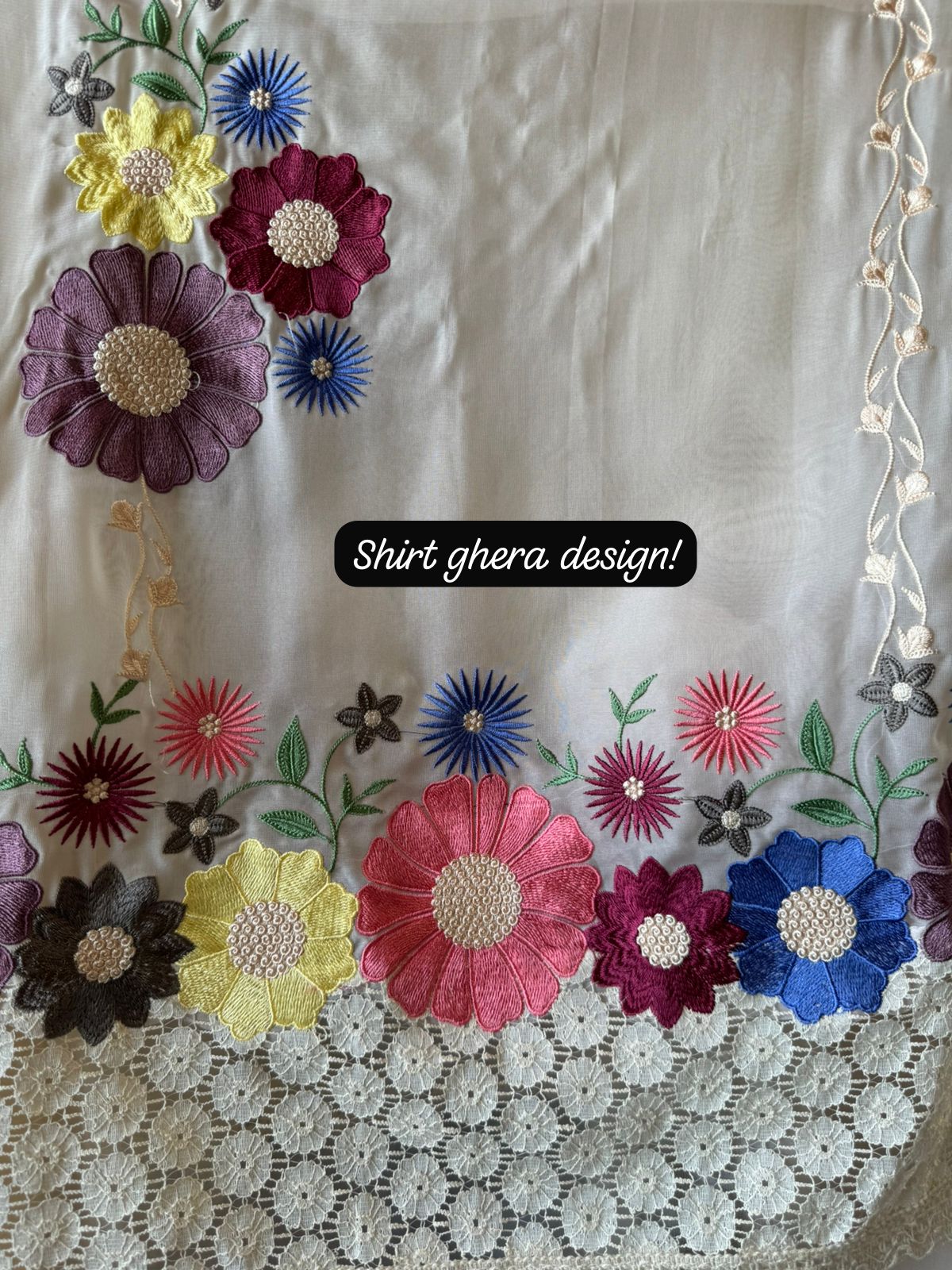 Soft organza Unstitched Shirt