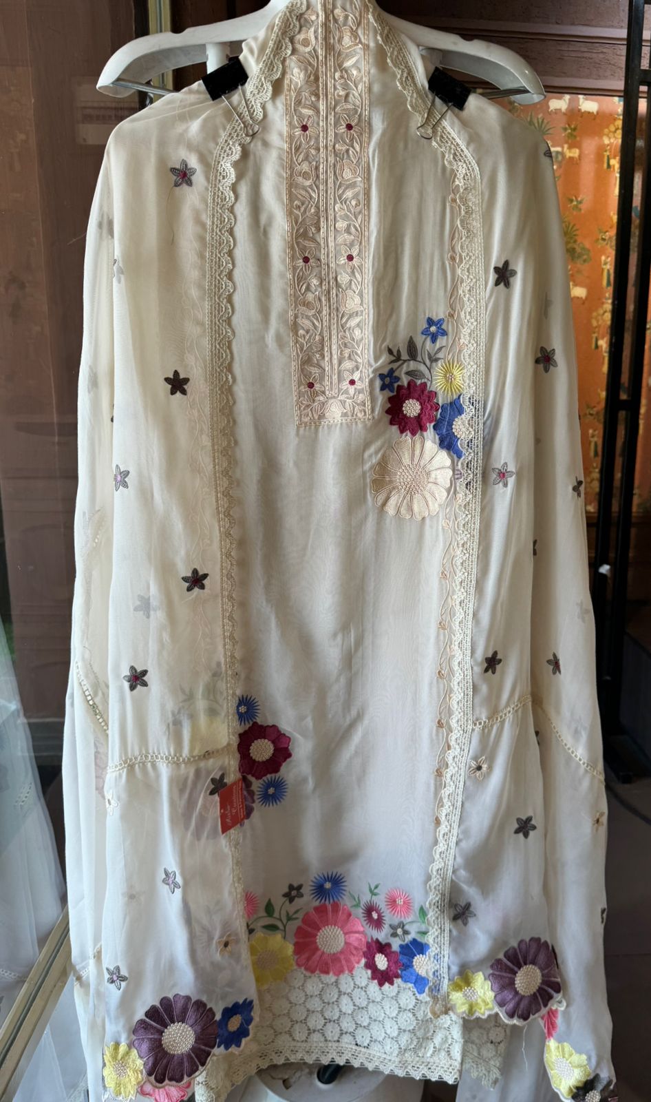 Soft organza Unstitched Shirt