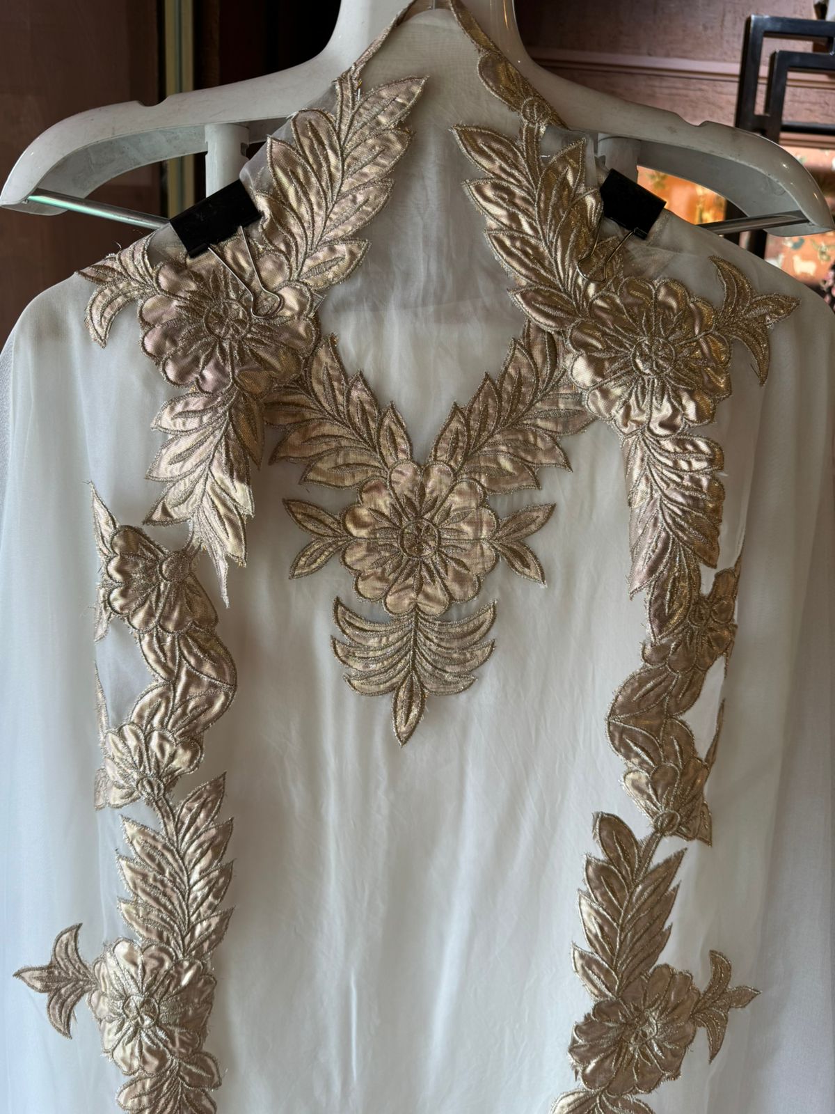 Soft organza Unstitched Shirt