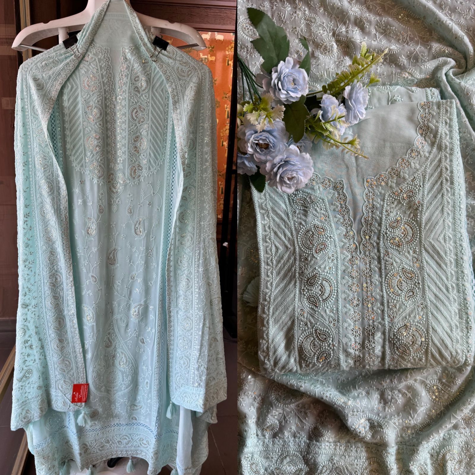 Pure Georgette Unstitched Shirt