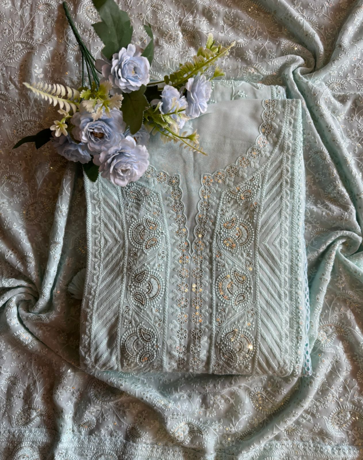 Pure Georgette Unstitched Shirt