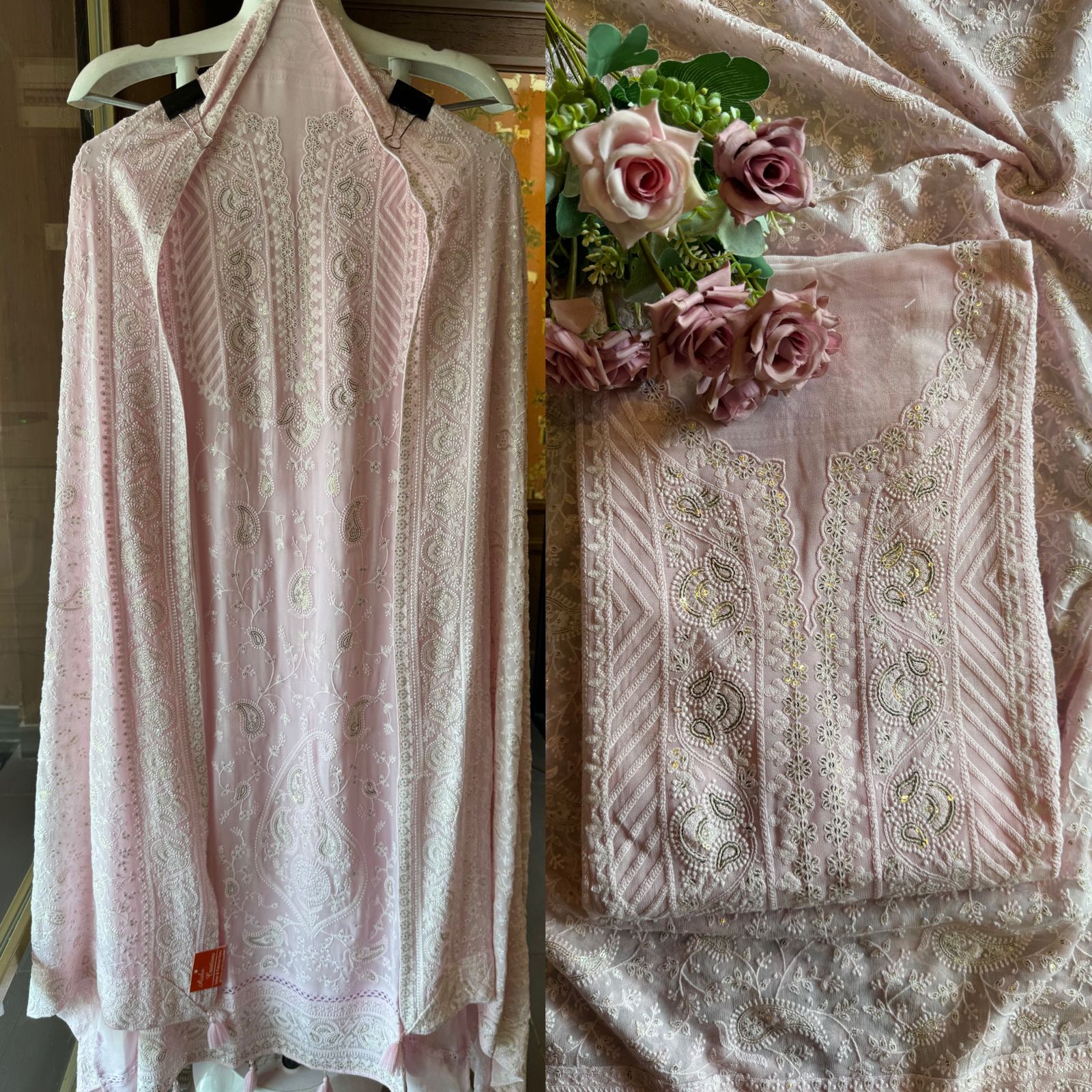 Pure Georgette Unstitched Shirt