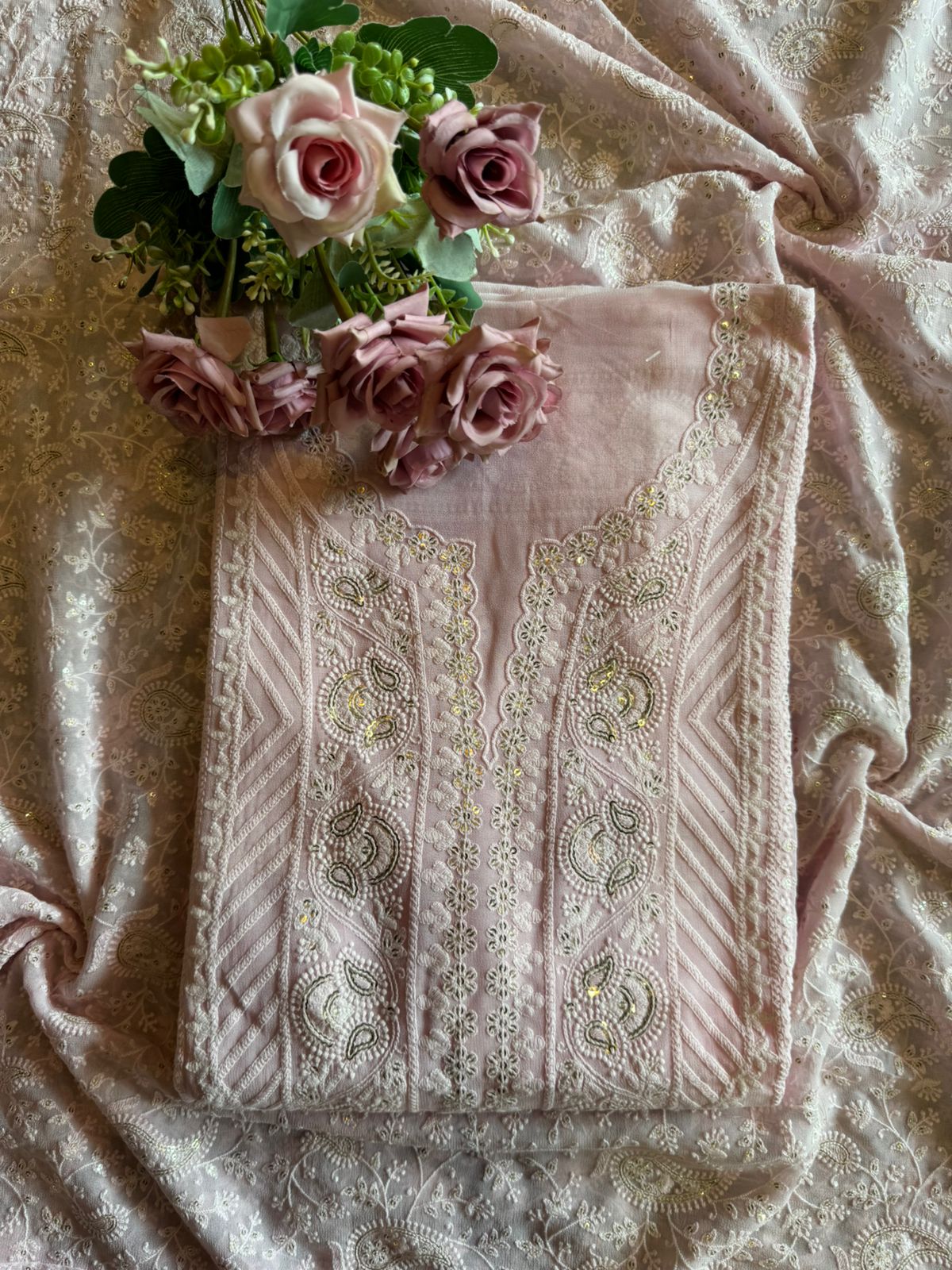 Pure Georgette Unstitched Shirt