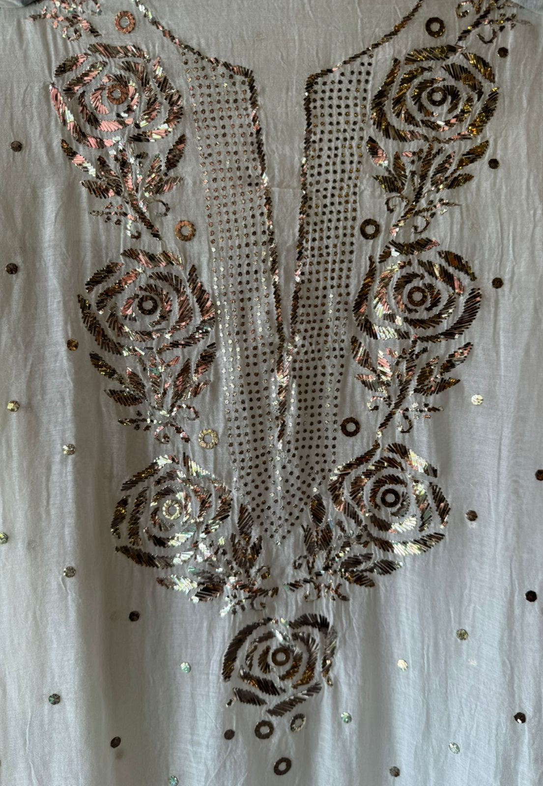 Pure Mul chanderi Two Piece set of shirt and dupatta