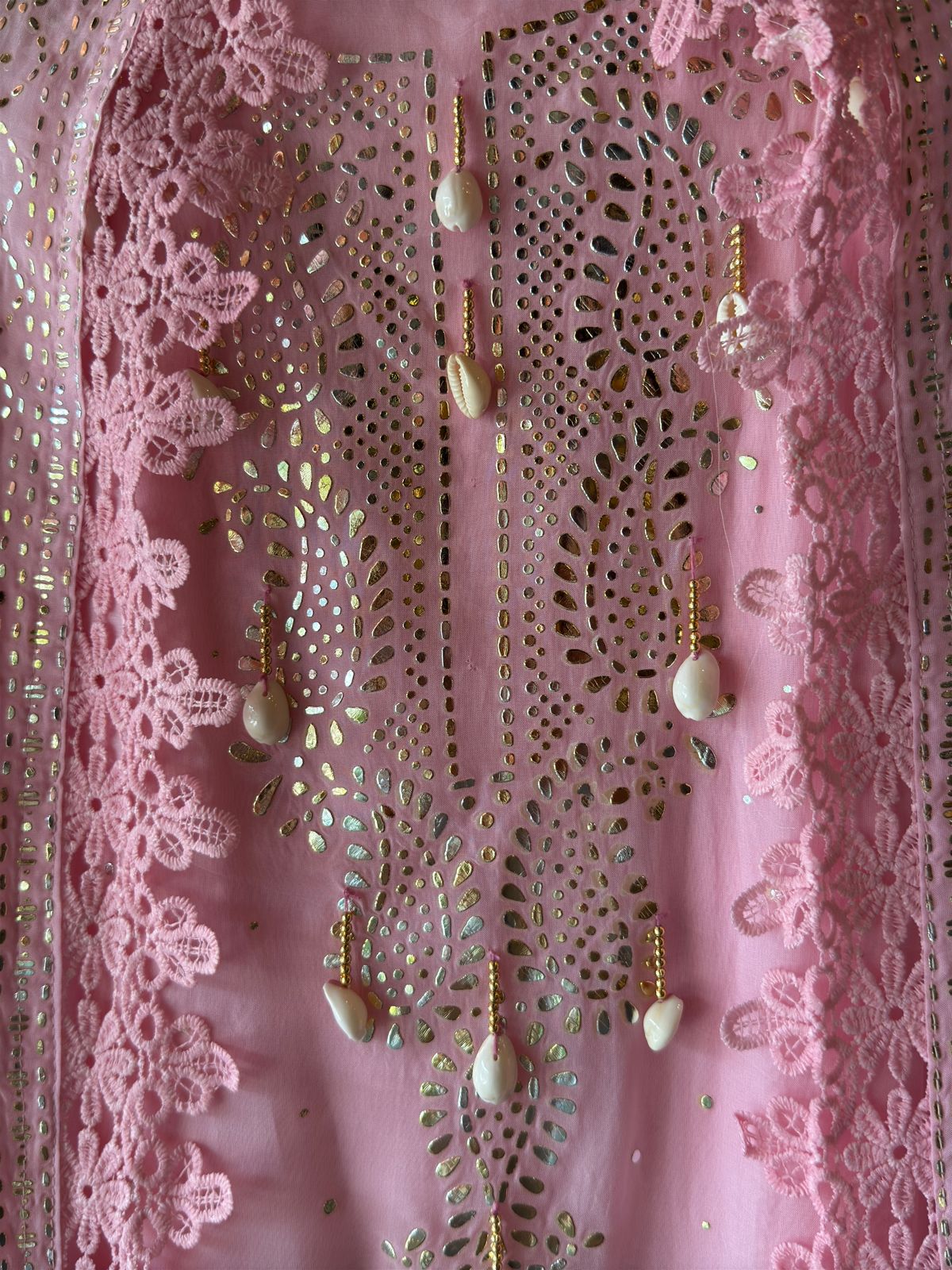 Soft organza unstitched shirt