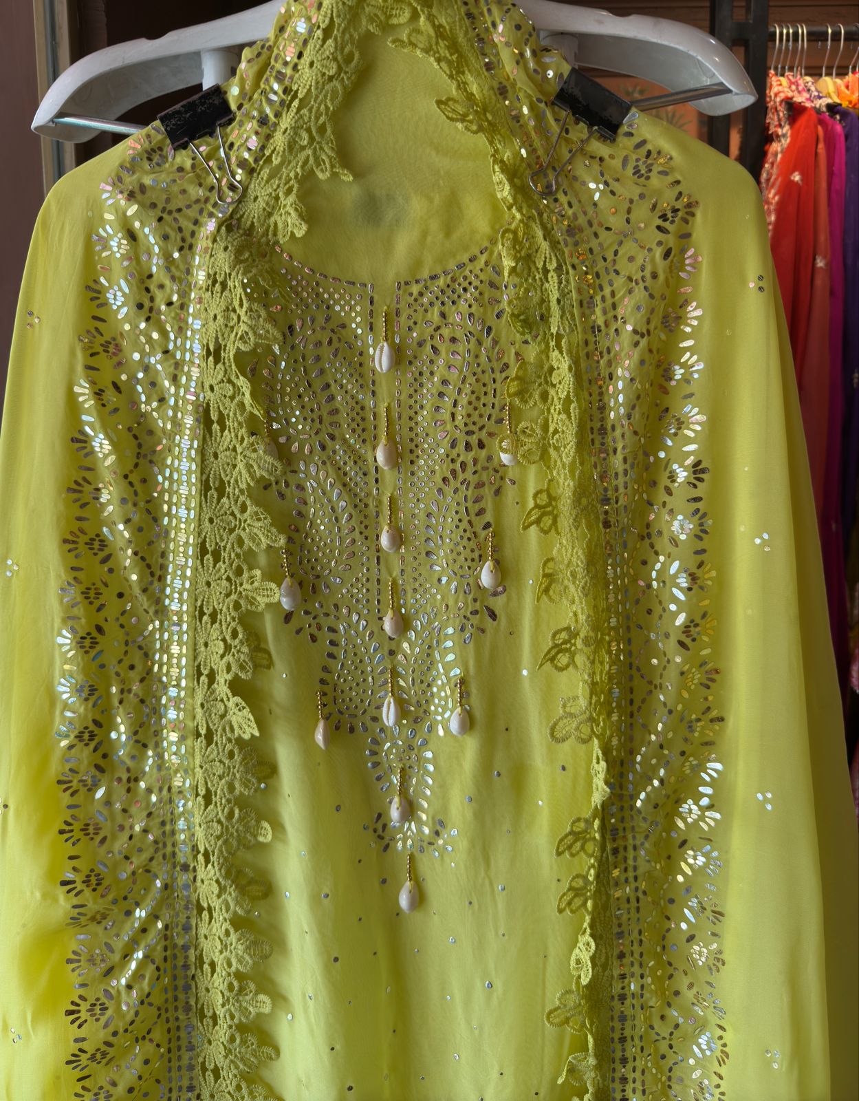 Soft organza unstitched shirt