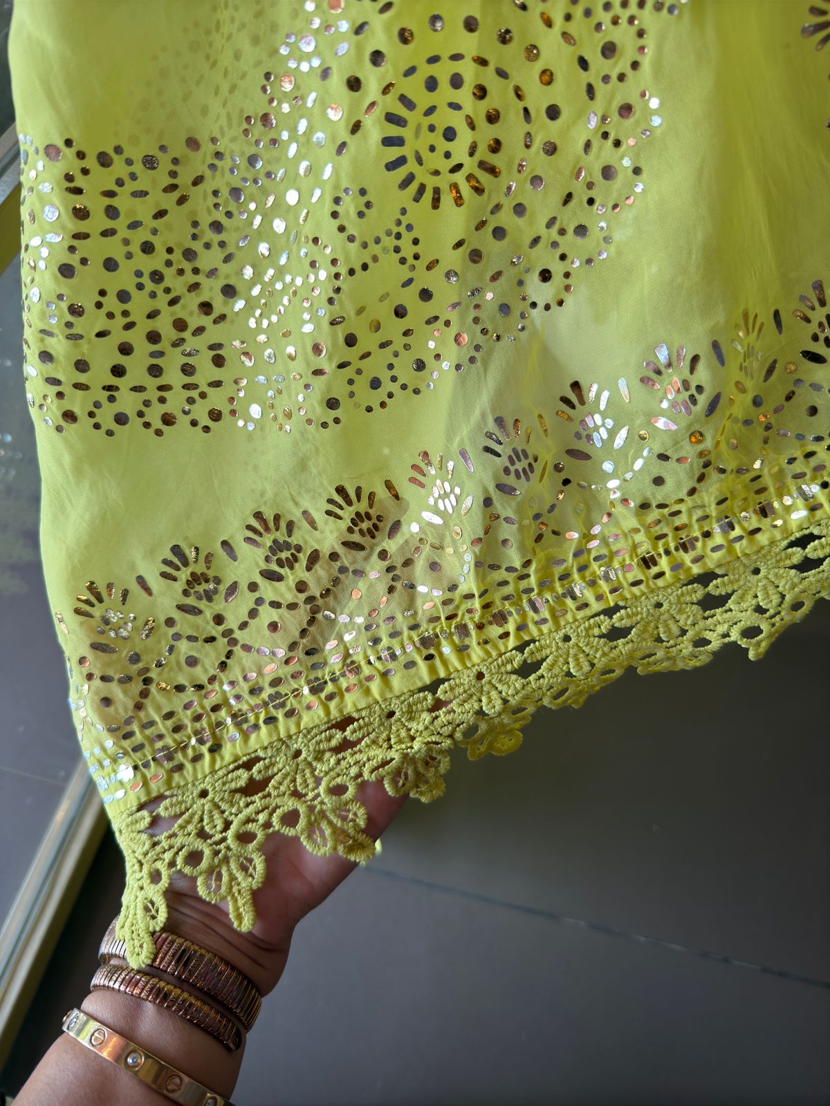 Soft organza unstitched shirt