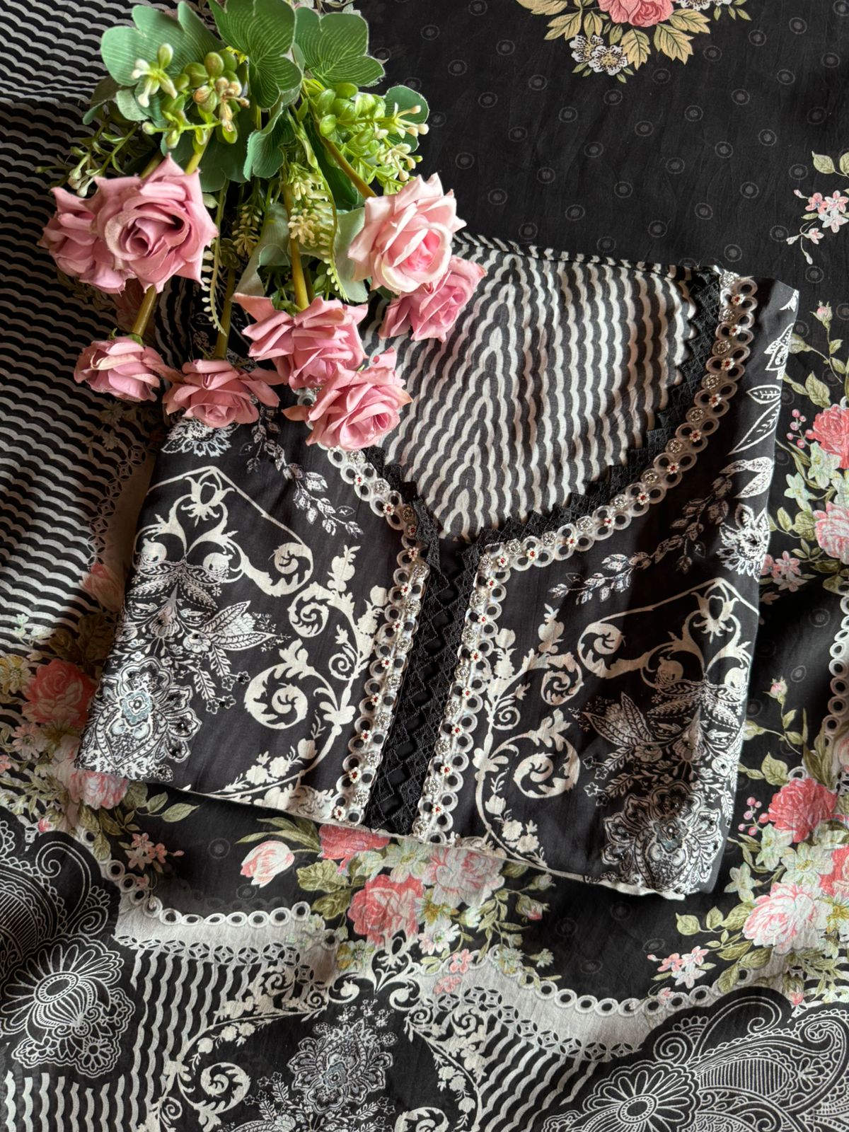 Pure muslin Digital printed Shirt