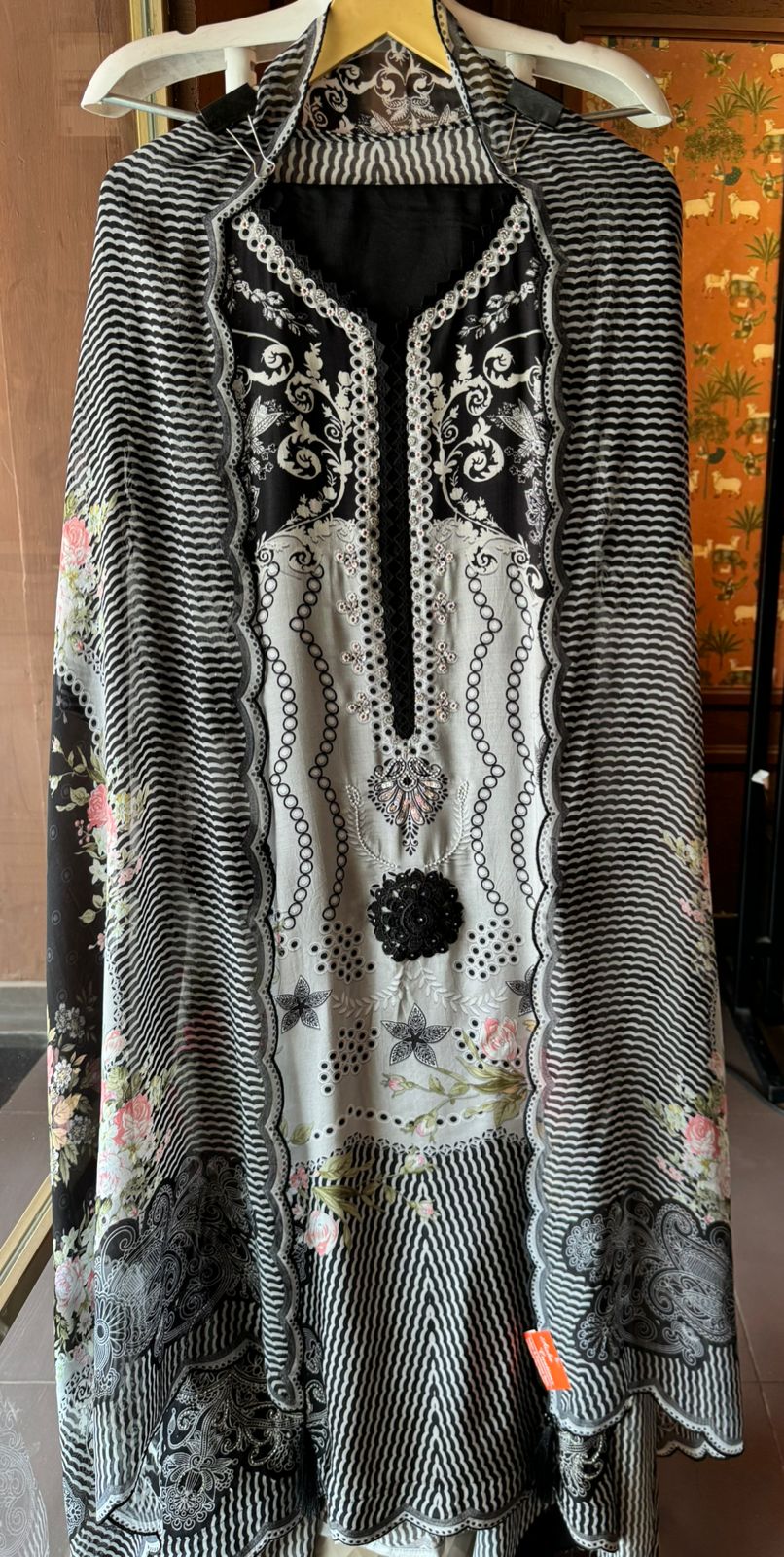 Pure muslin Digital printed Shirt