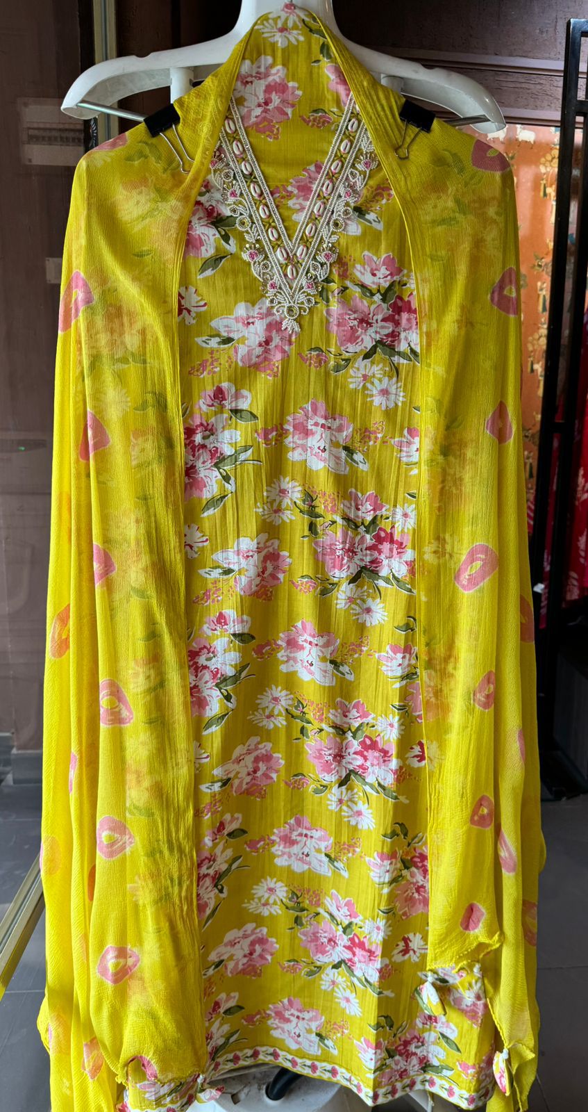 Beautiful Cotton Unstitched Suit
