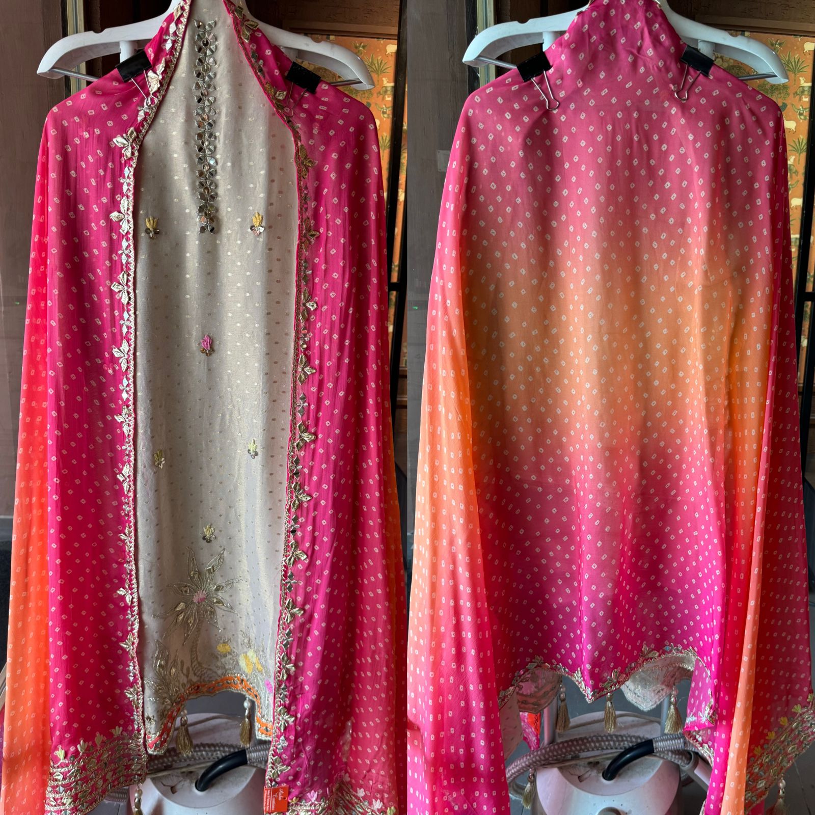 Pure tissue Unstitched Bootiedaar shirt , Ivory in colour