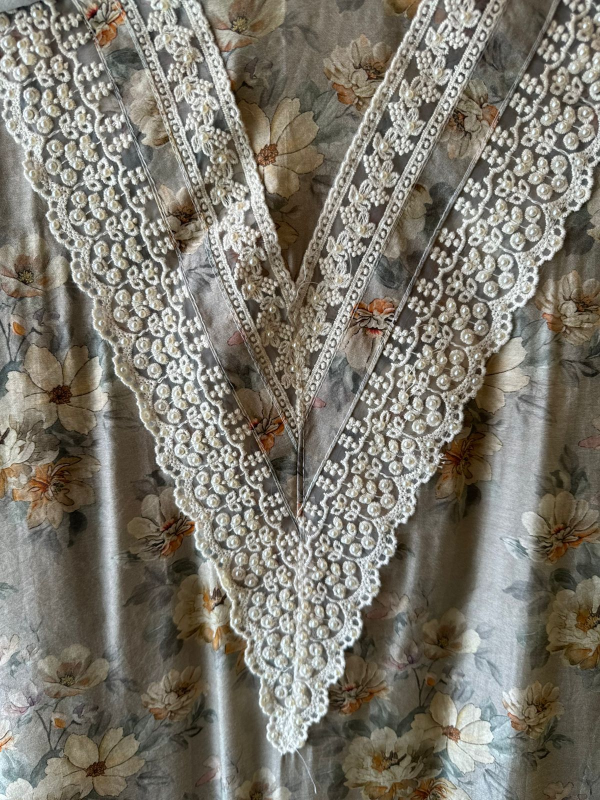 Pure muslin suits with Florak digital printing done on the shirt front and back