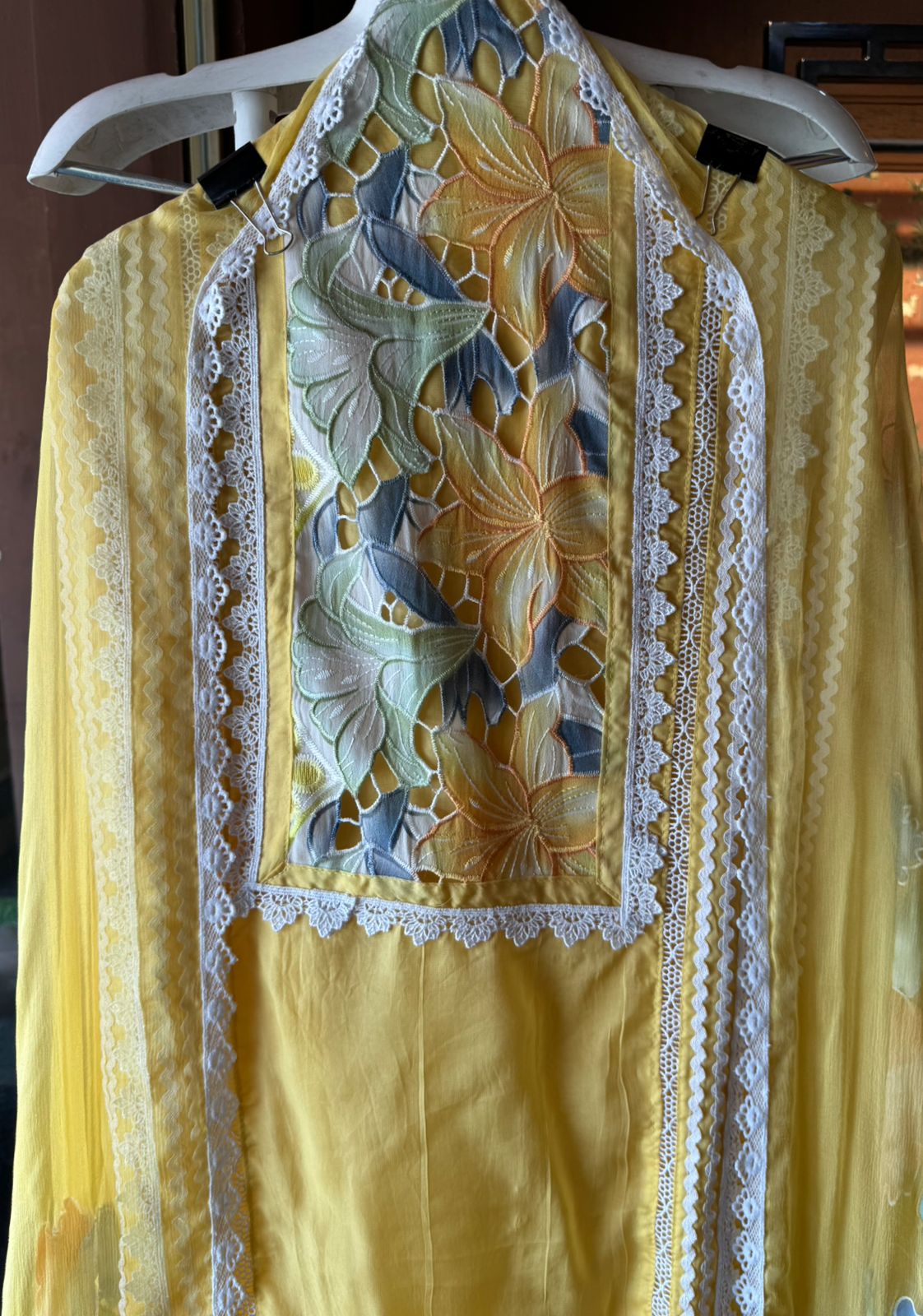 Pure soft organza  unstitched Suit Very nice and summerish concept