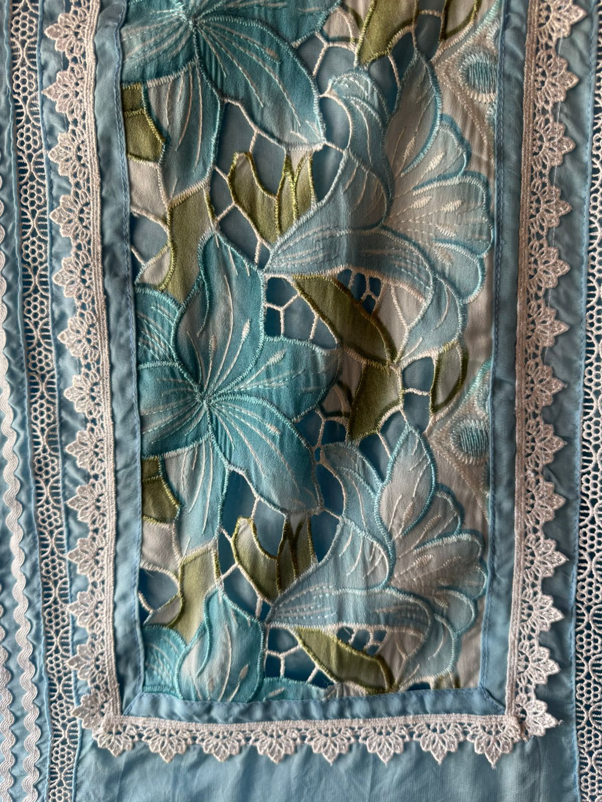 Pure soft organza  unstitched Suit Very nice and summerish concept