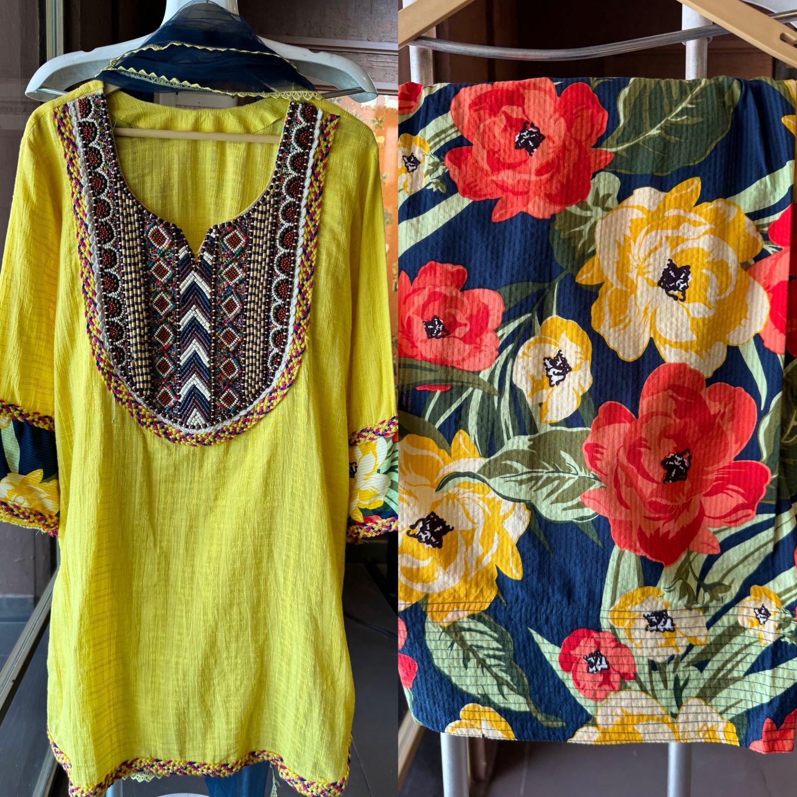 Pure handloom designer cotton Stitched Shirt