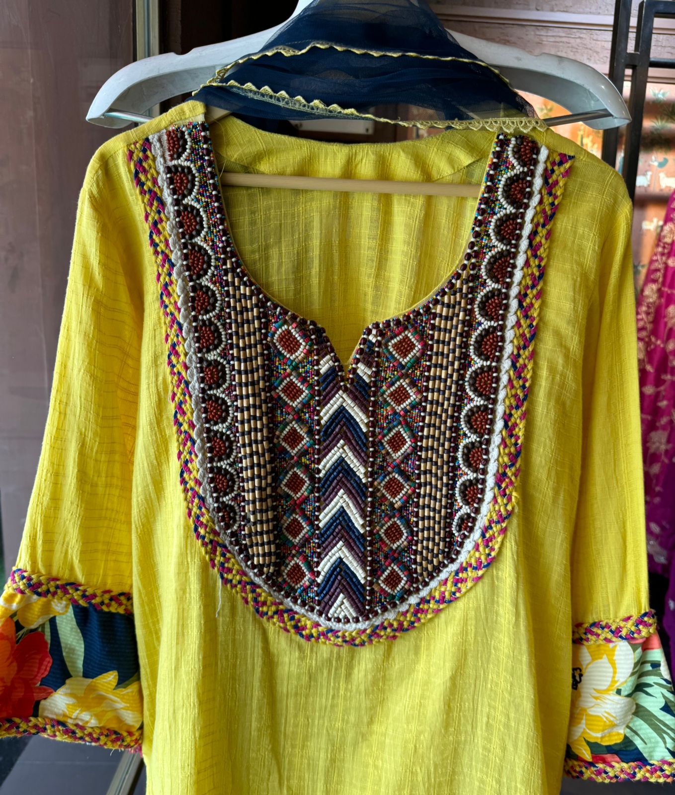 Pure handloom designer cotton Stitched Shirt