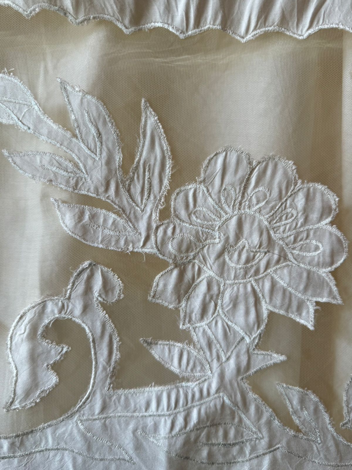 Pure Mul Mul soft cotton muslin unstitched Kurta with Appliqué work