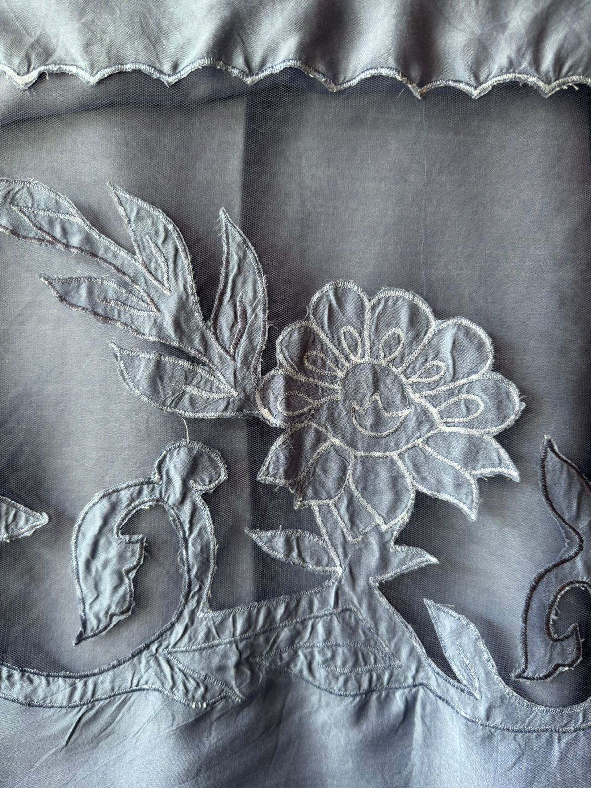 Pure Mul Mul soft cotton muslin unstitched Kurta with Appliqué work