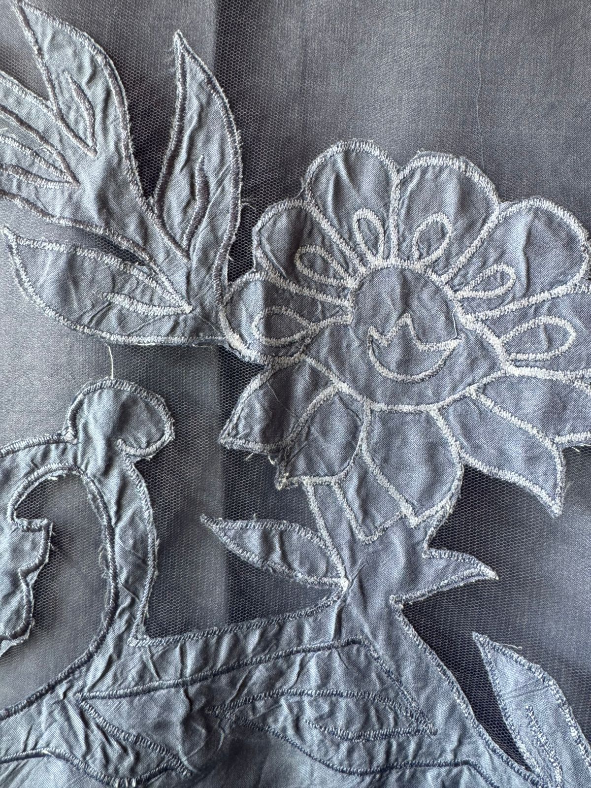 Pure Mul Mul soft cotton muslin unstitched Kurta with Appliqué work