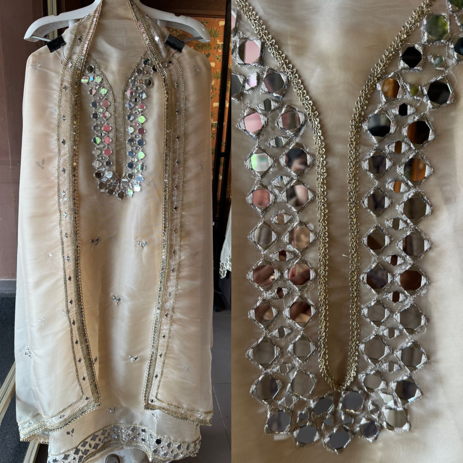 Soft organza unstitched Suits