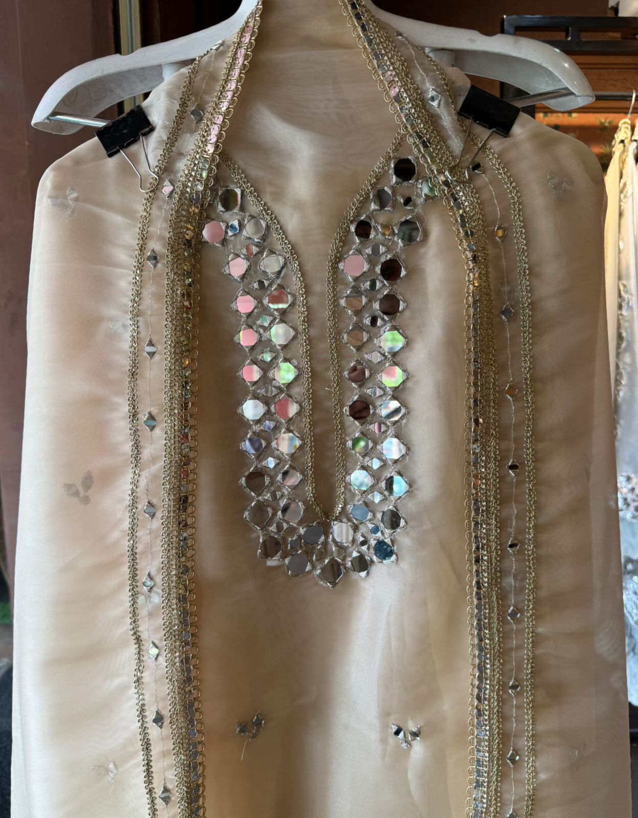 Soft organza unstitched Suits