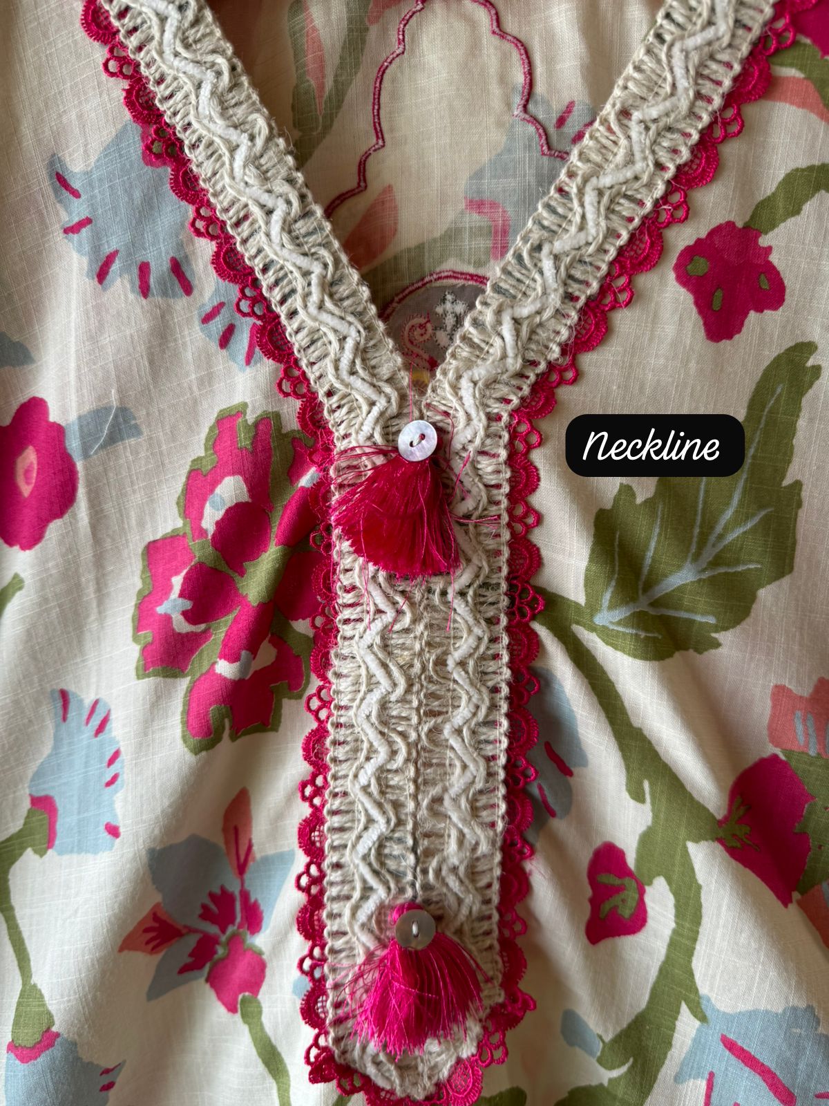 Pure Cotton linen digital printed Stitched Set, Floral digital printing done