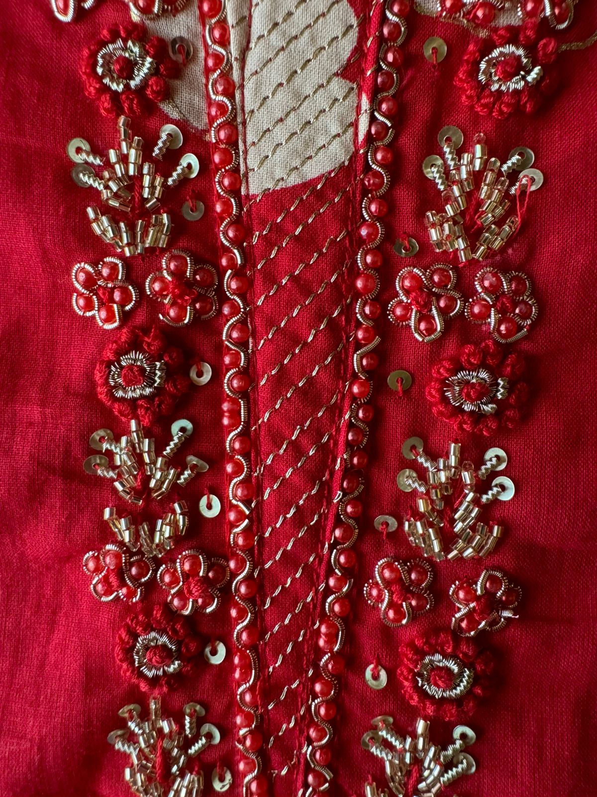 Floral digital printed unstitched cotton Suit , Digital print on the front