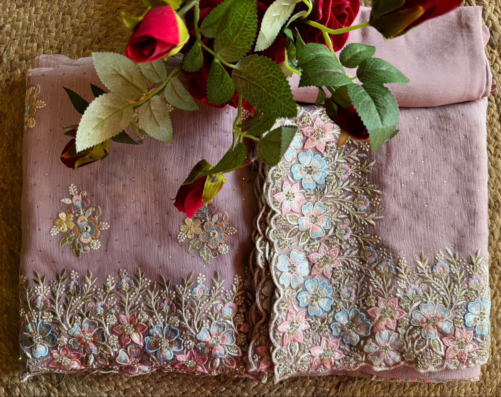 Pure Chiffon Georgette Unstitched suits