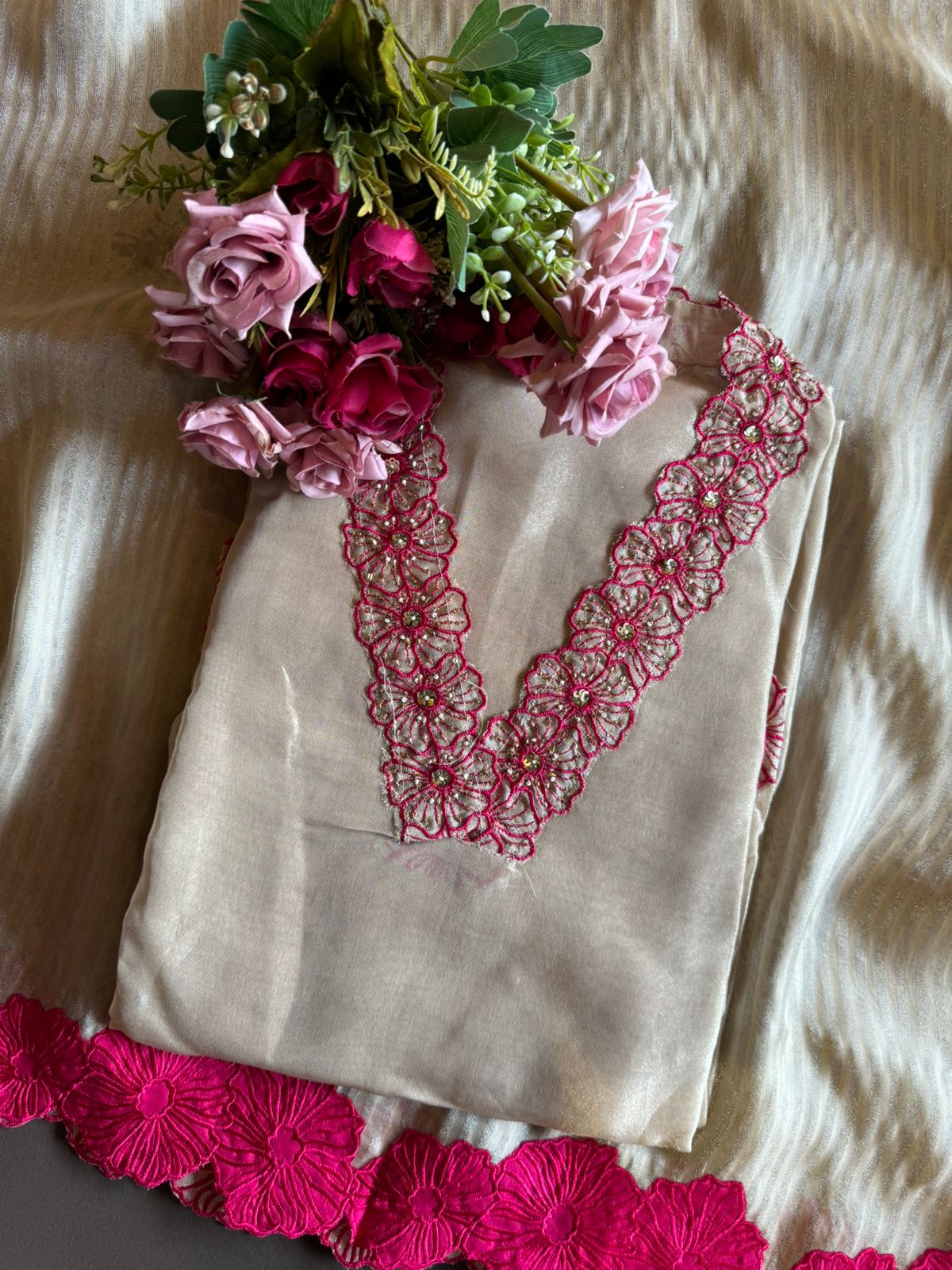 Beautiful soft tissue plain shirt