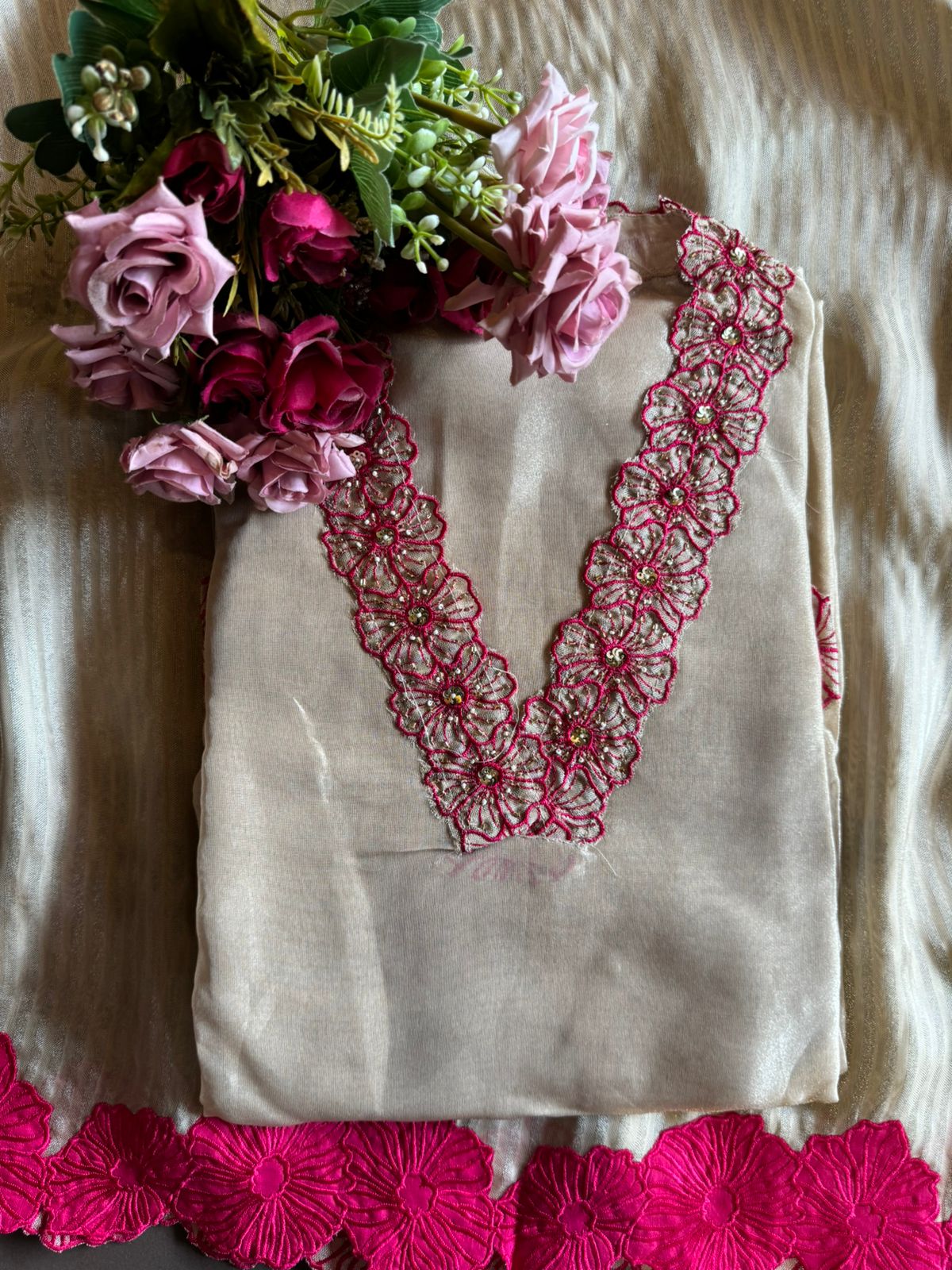 Beautiful soft tissue plain shirt