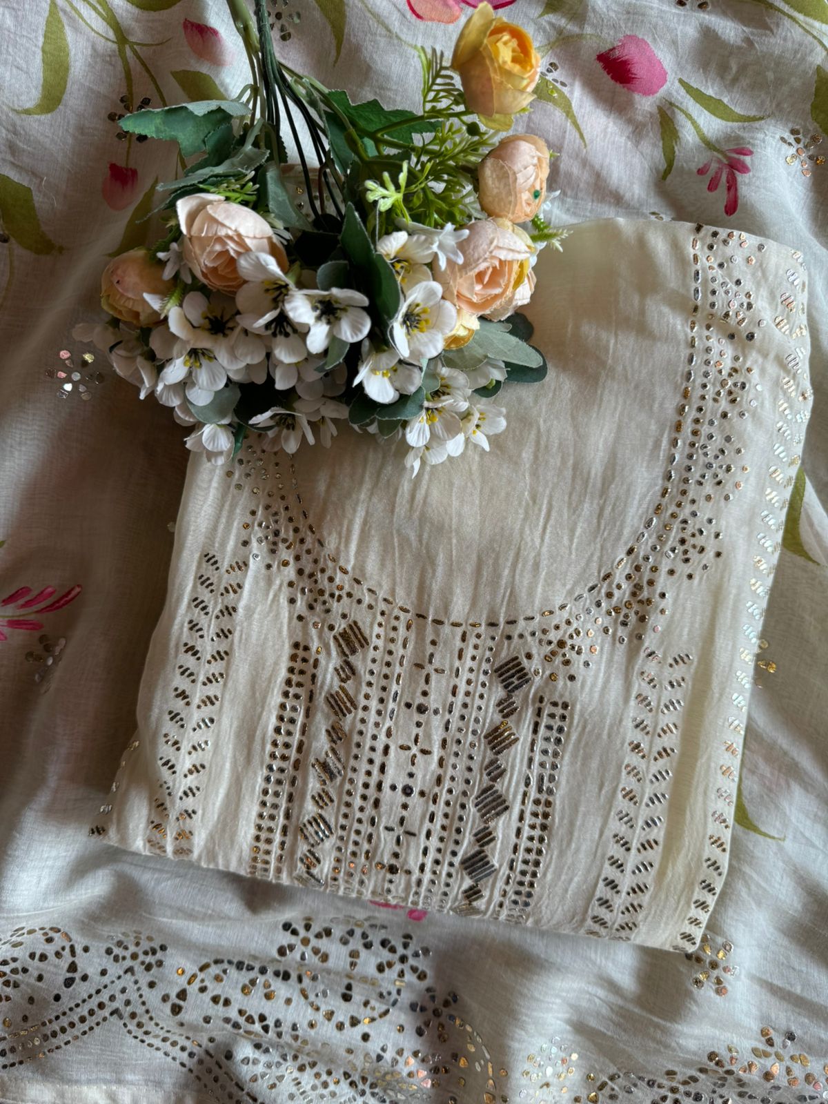 SHOP OUR NEW DESIGN ON MUL CHANDERI WITH BRUSH PAINTED DUPATTA