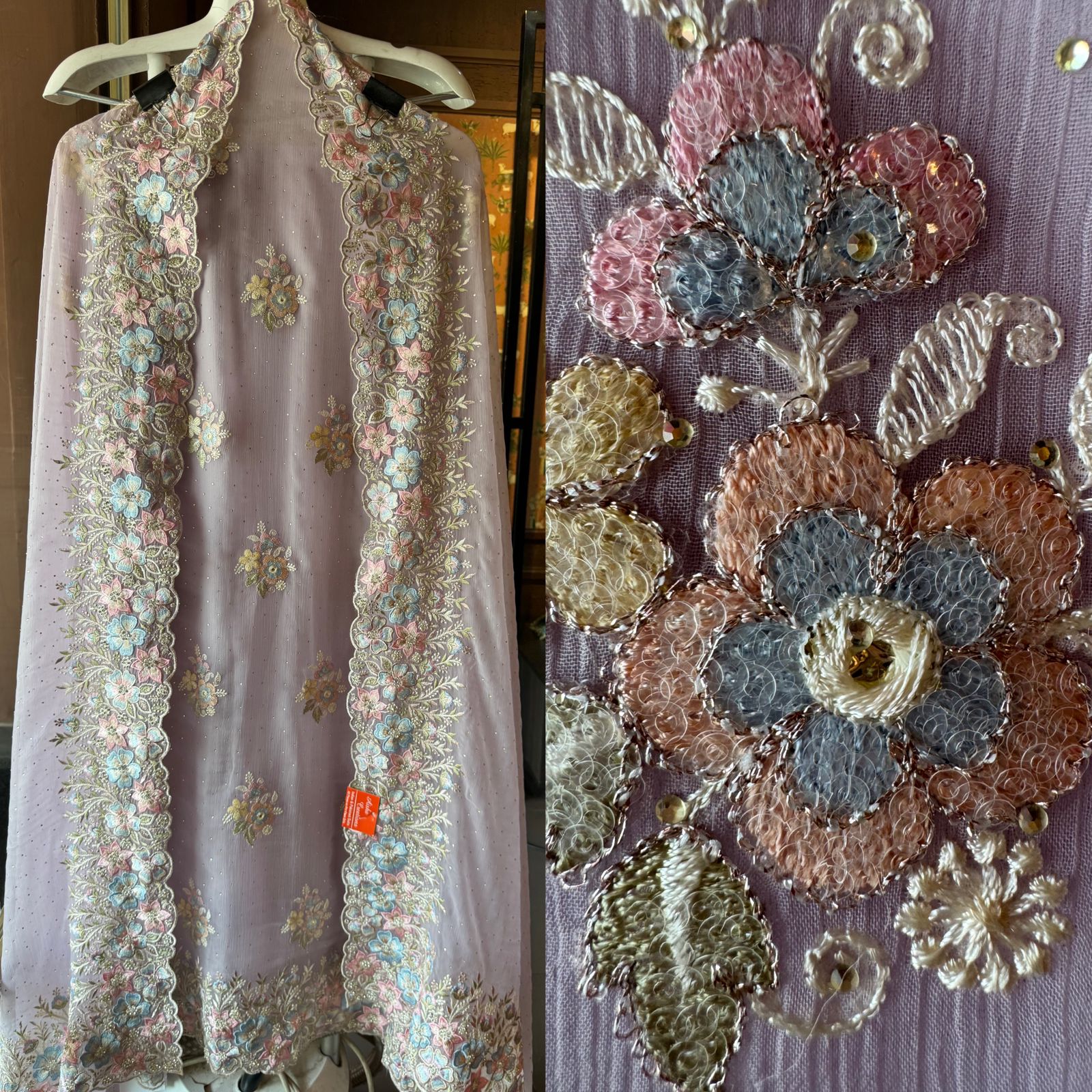 Pure Chiffon Georgette Unstitched suits