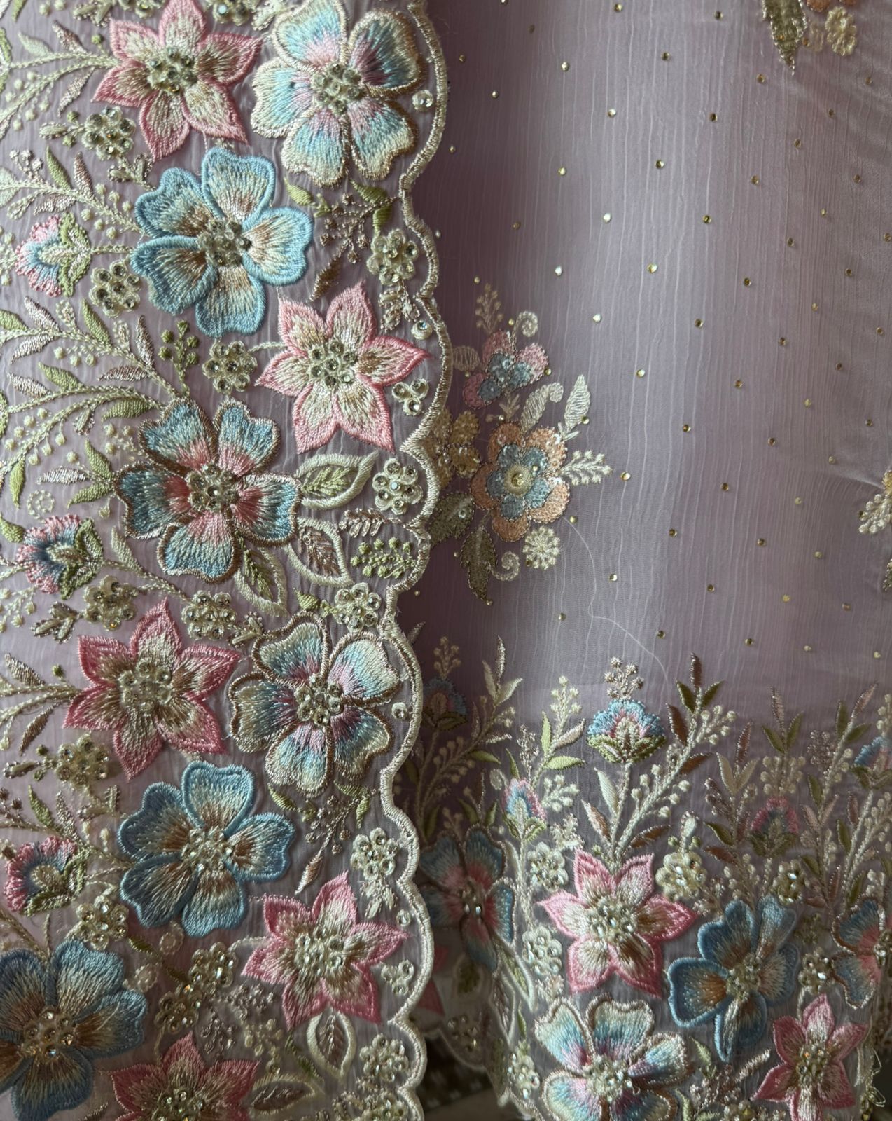 Pure Chiffon Georgette Unstitched suits