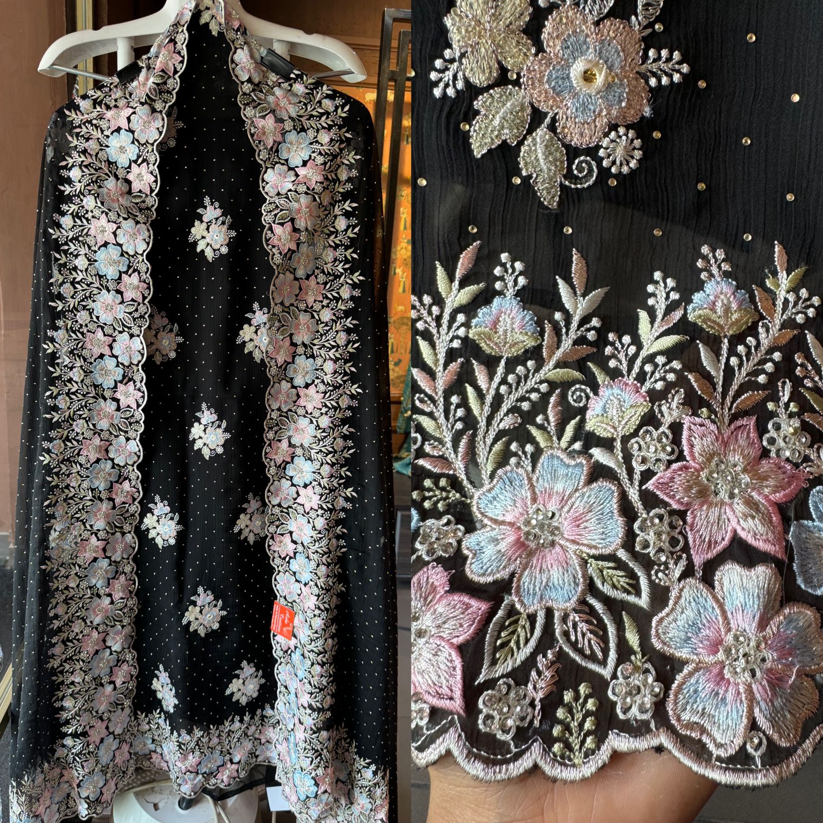 Pure Chiffon Georgette Unstitched suits