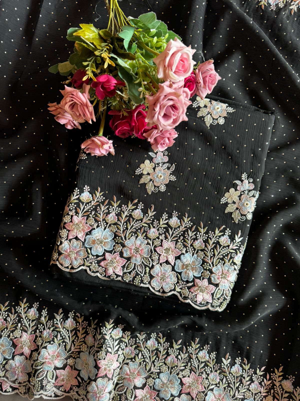 Pure Chiffon Georgette Unstitched suits