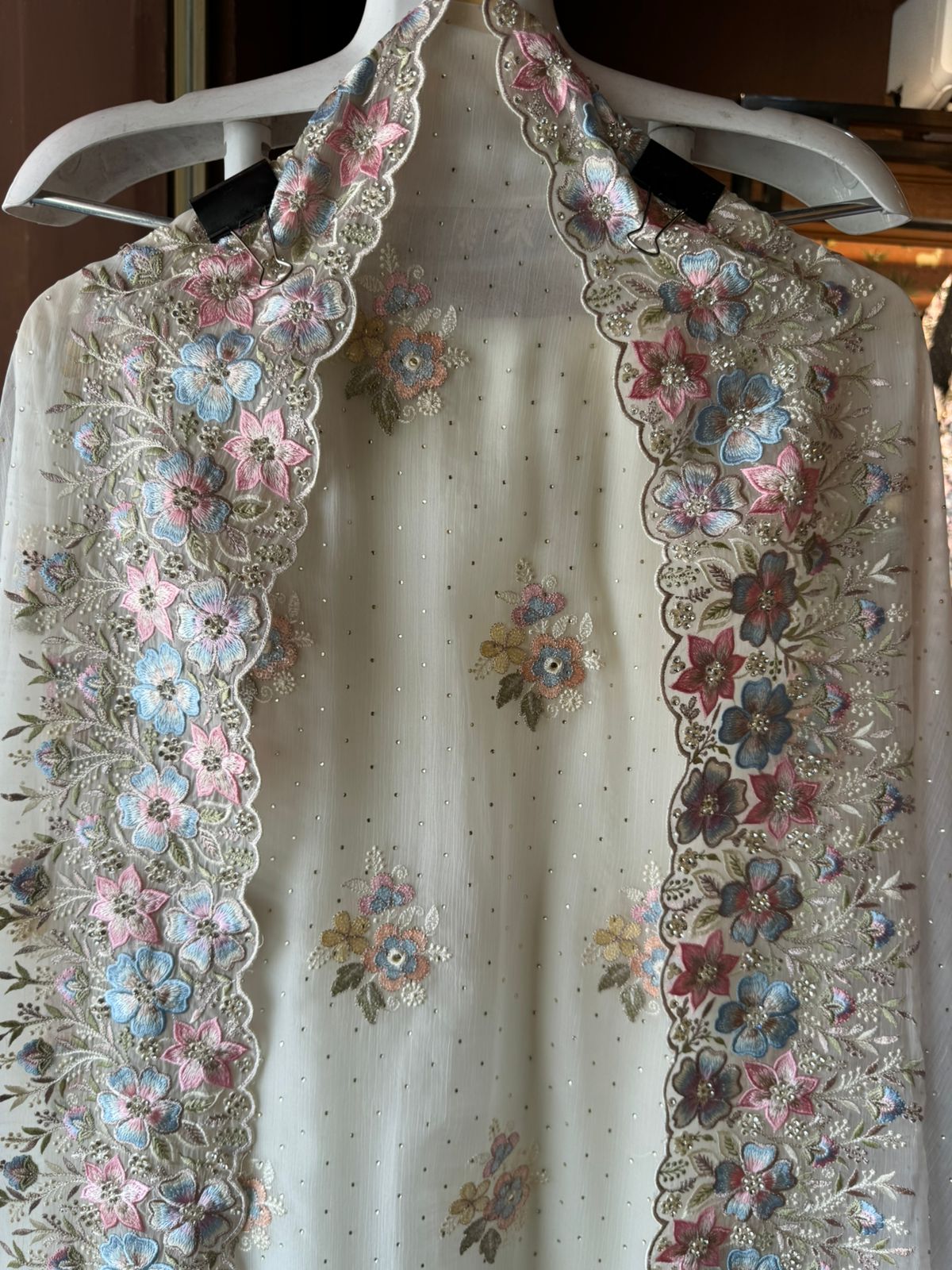 Pure Chiffon Georgette Unstitched suits