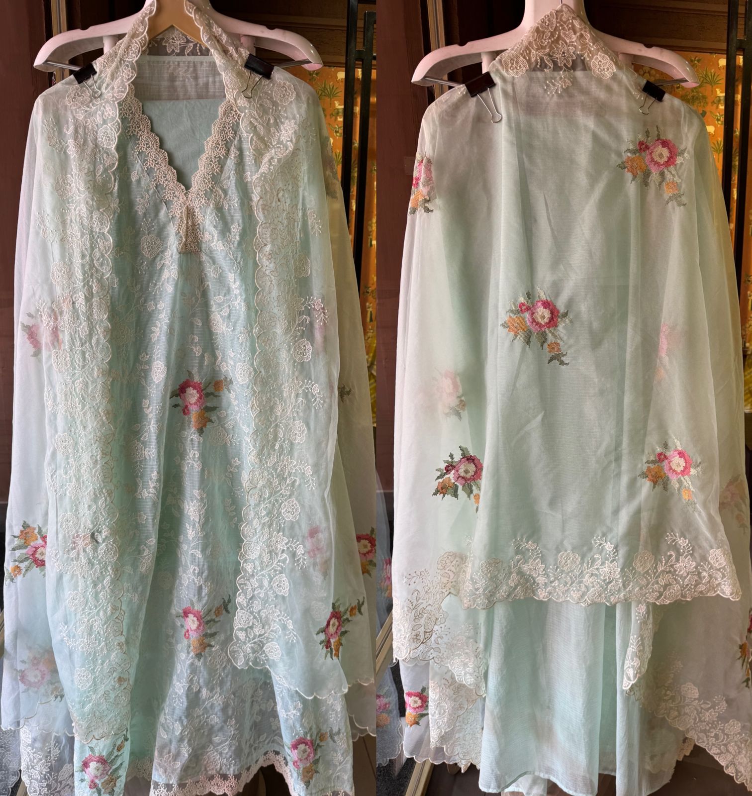 Pure and Soft original Kotta Doria with floral embroidered