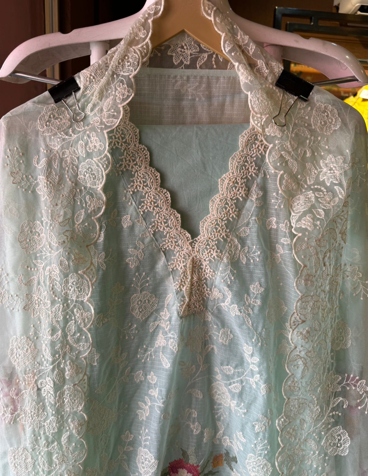 Pure and Soft original Kotta Doria with floral embroidered