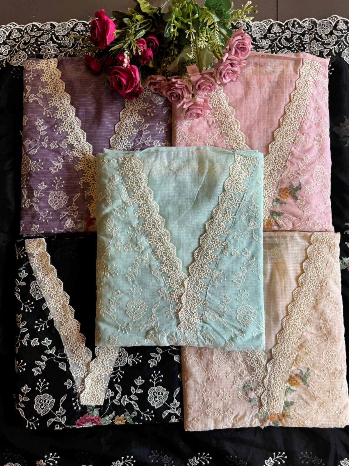 Pure and Soft original Kotta Doria with floral embroidered