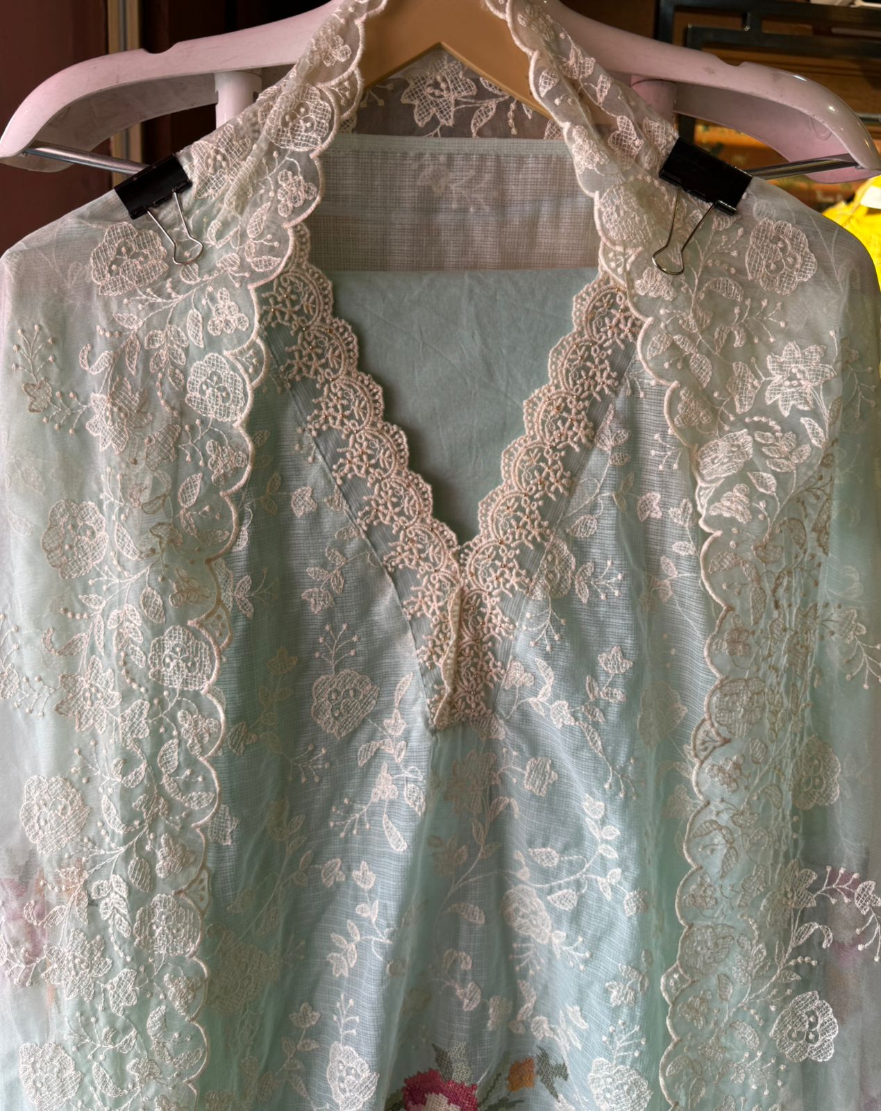 Pure and Soft original Kotta Doria with floral embroidered