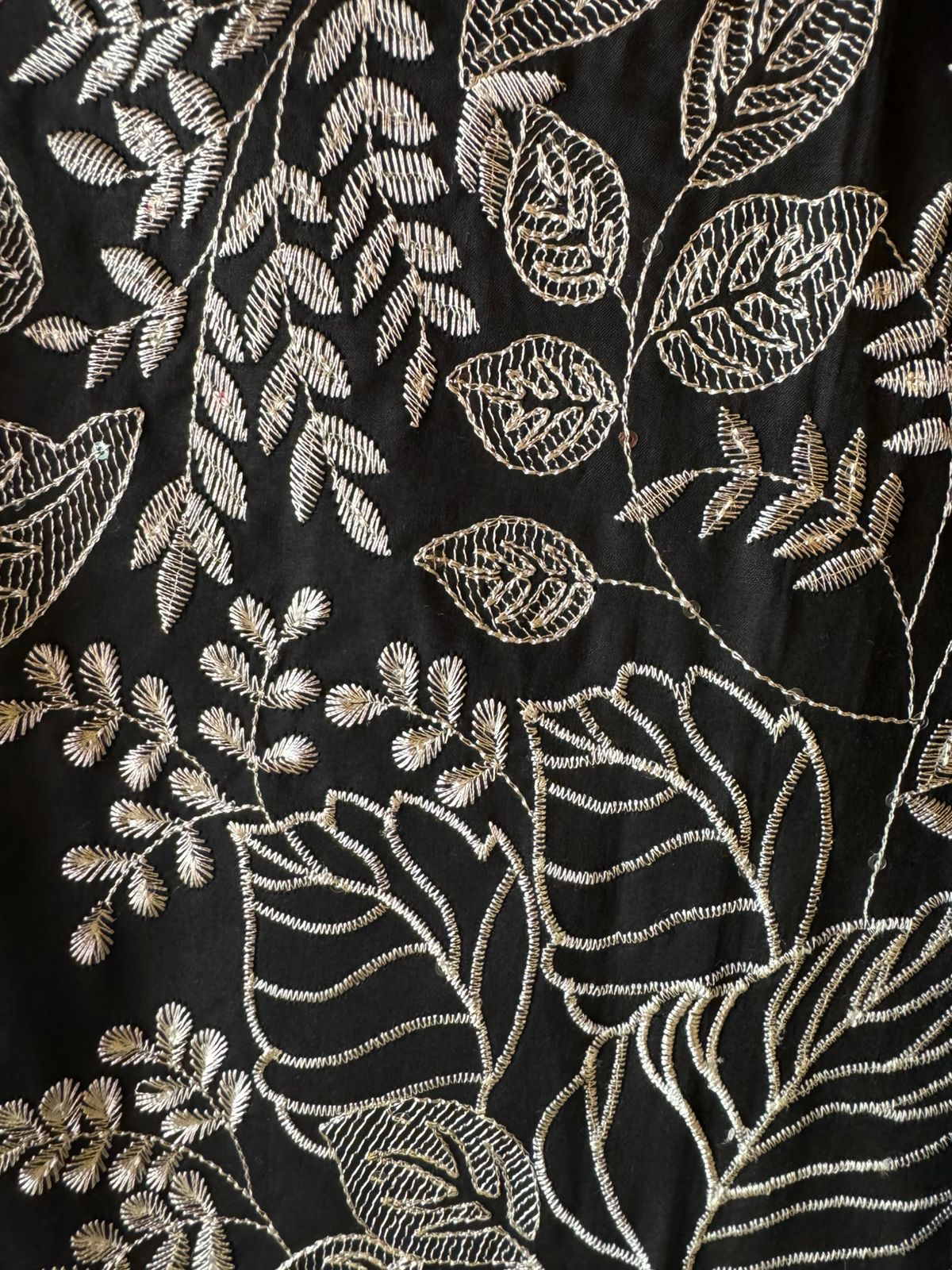 Beautiful pure cotton Suit with heavily thread embroidered jaal