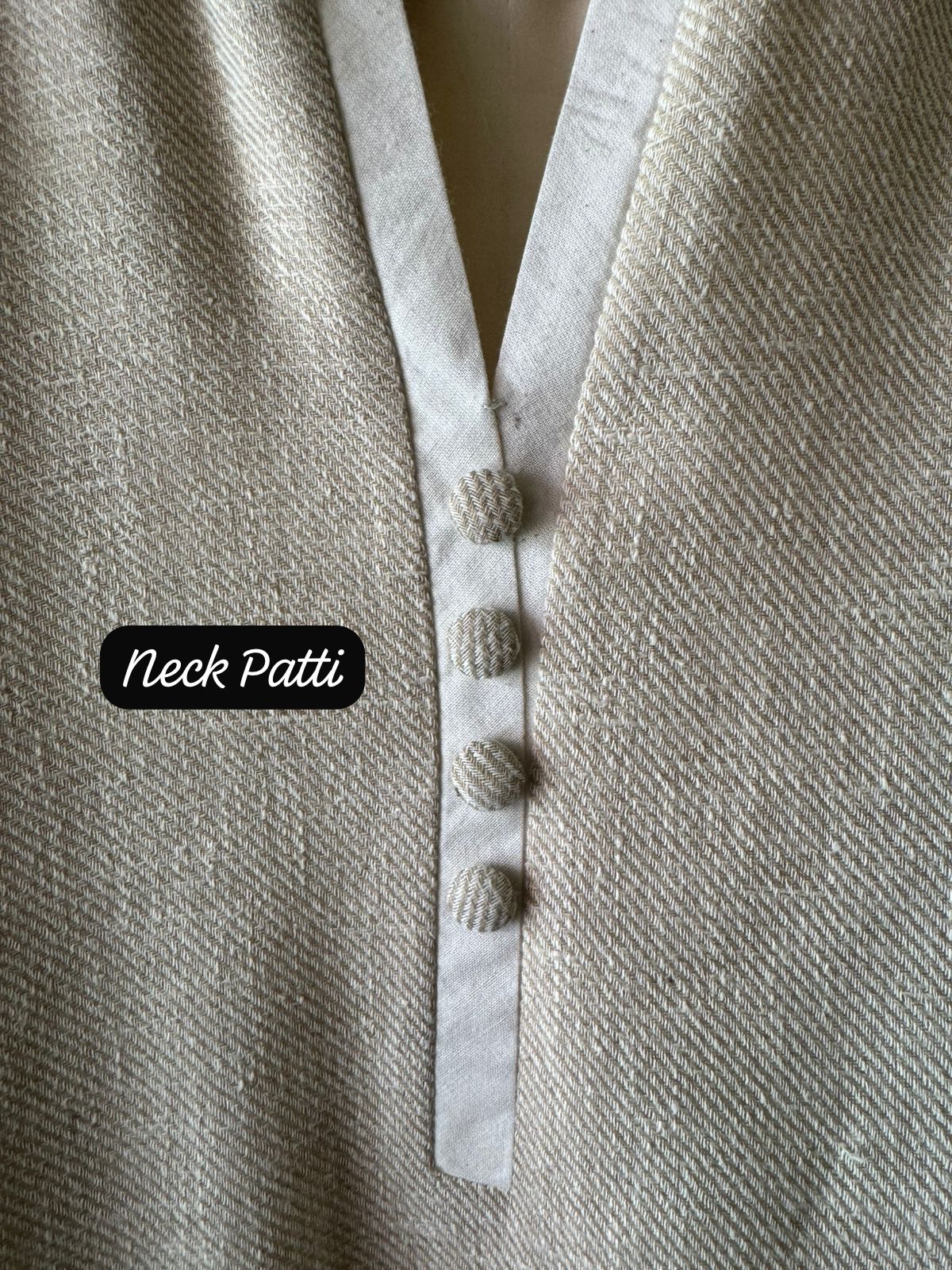 Textured, woven fabric Linen cotton blend