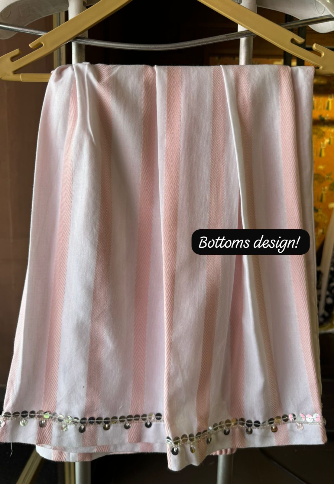 Pure Cotton Weaved Stitched coord set