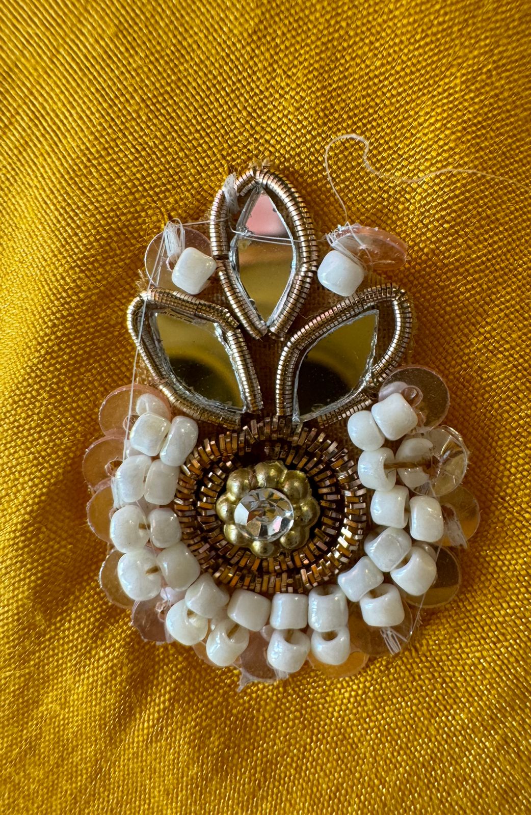 Beautiful Gotta embellished Cotton tissue short Anarkali set