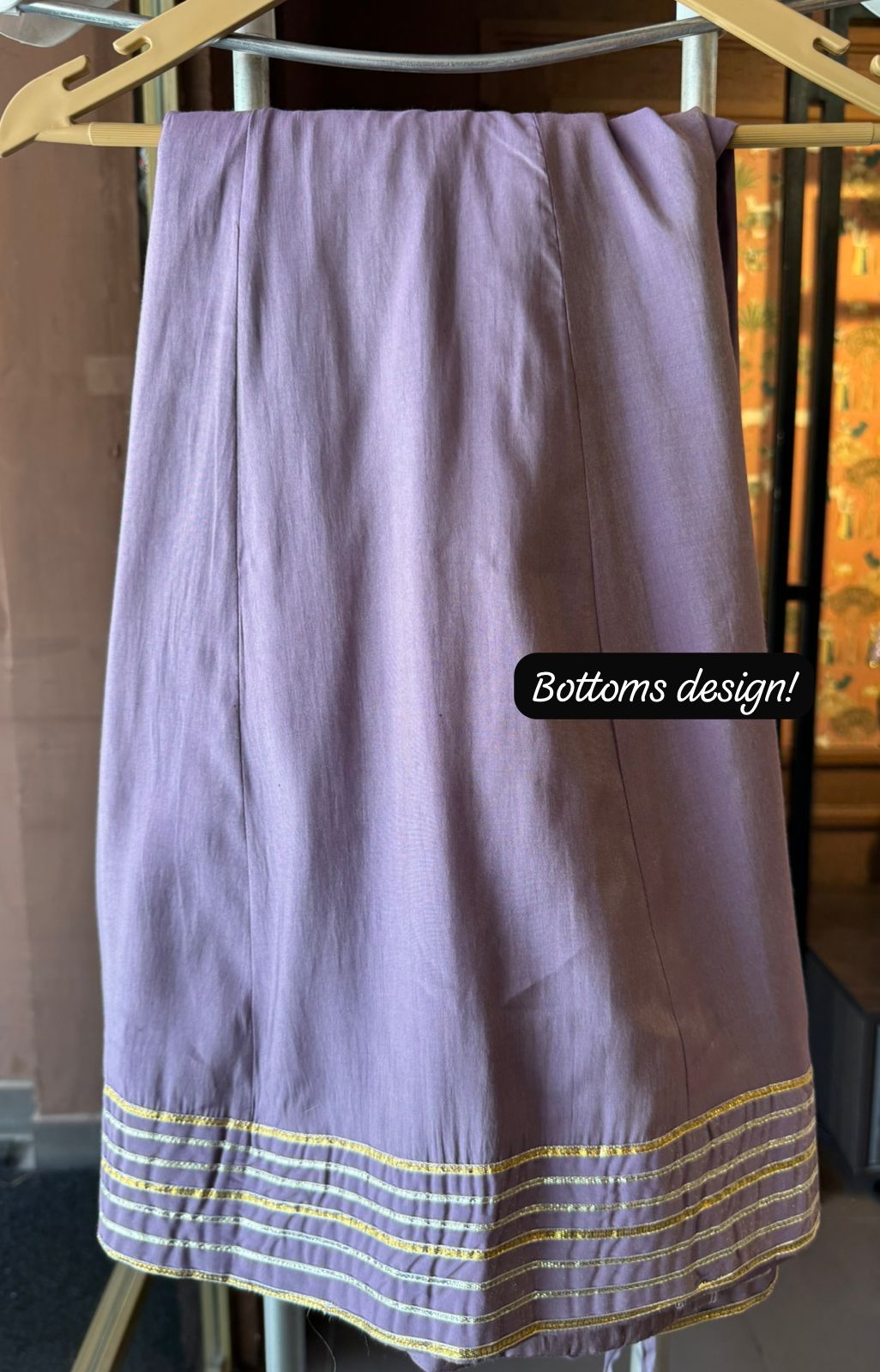 Beautiful Gotta embellished Cotton tissue short Anarkali set