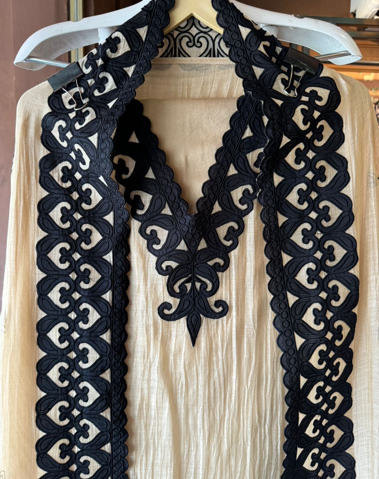 Pure Mul cotton chanderi Unstitched full size shirt