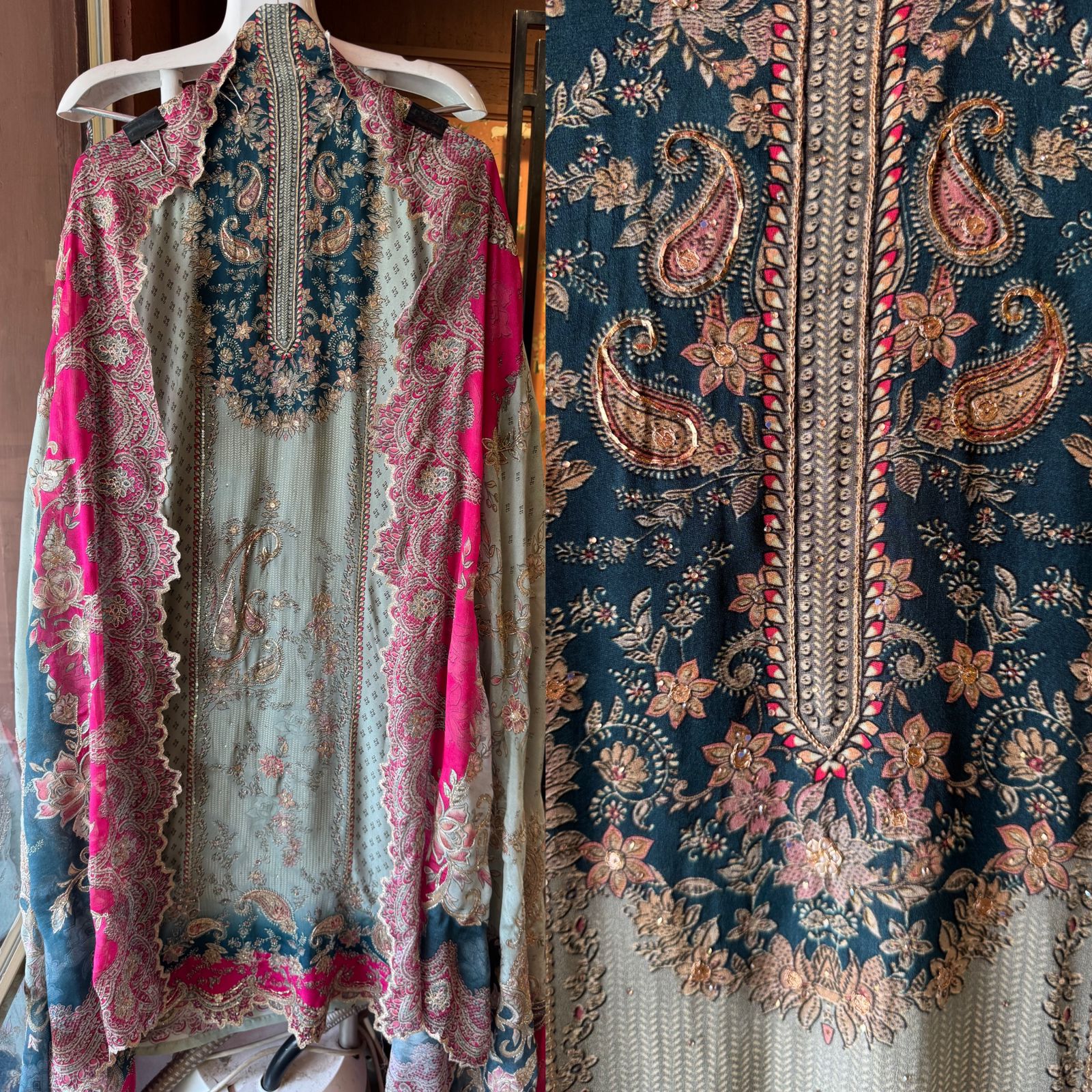 Pure Crepe Pakistani inspired Digital printed Shirt