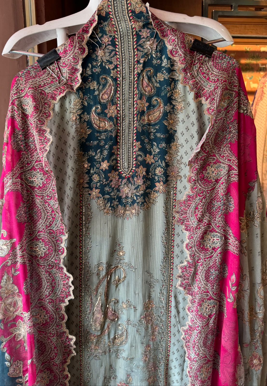 Pure Crepe Pakistani inspired Digital printed Shirt