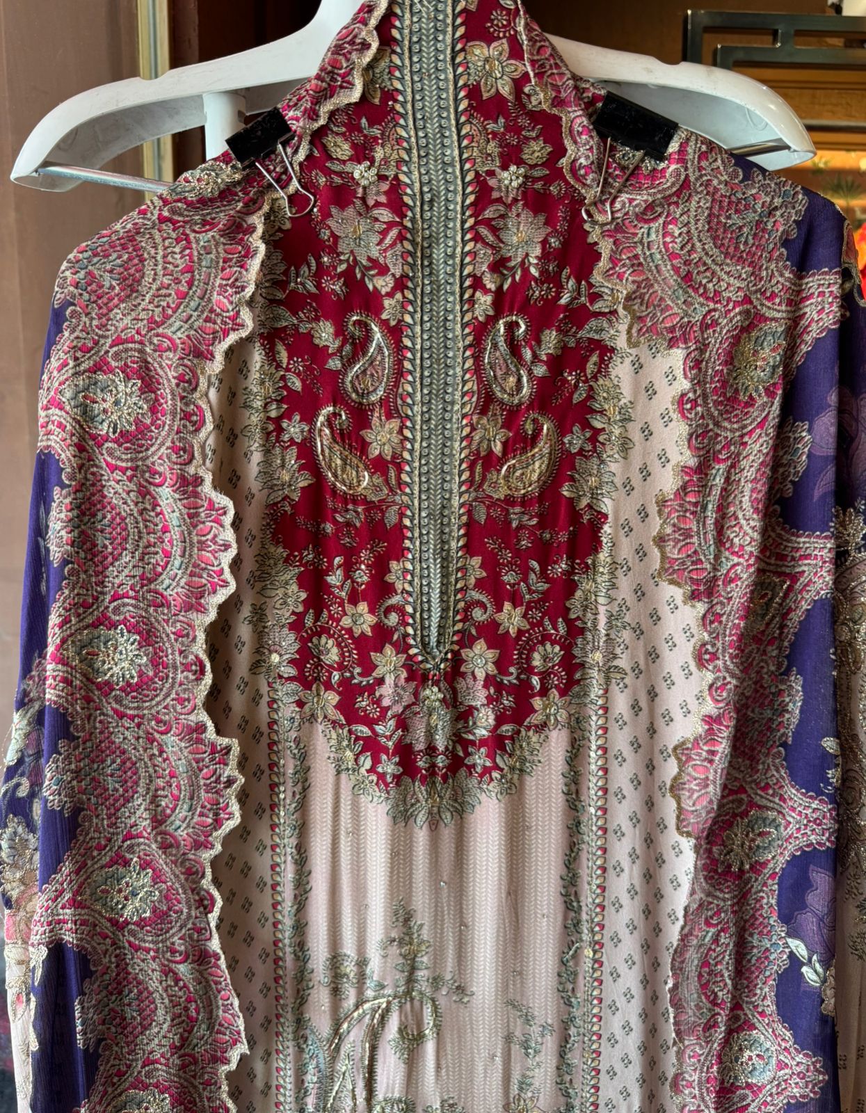 Pure Crepe Pakistani inspired Digital printed Shirt